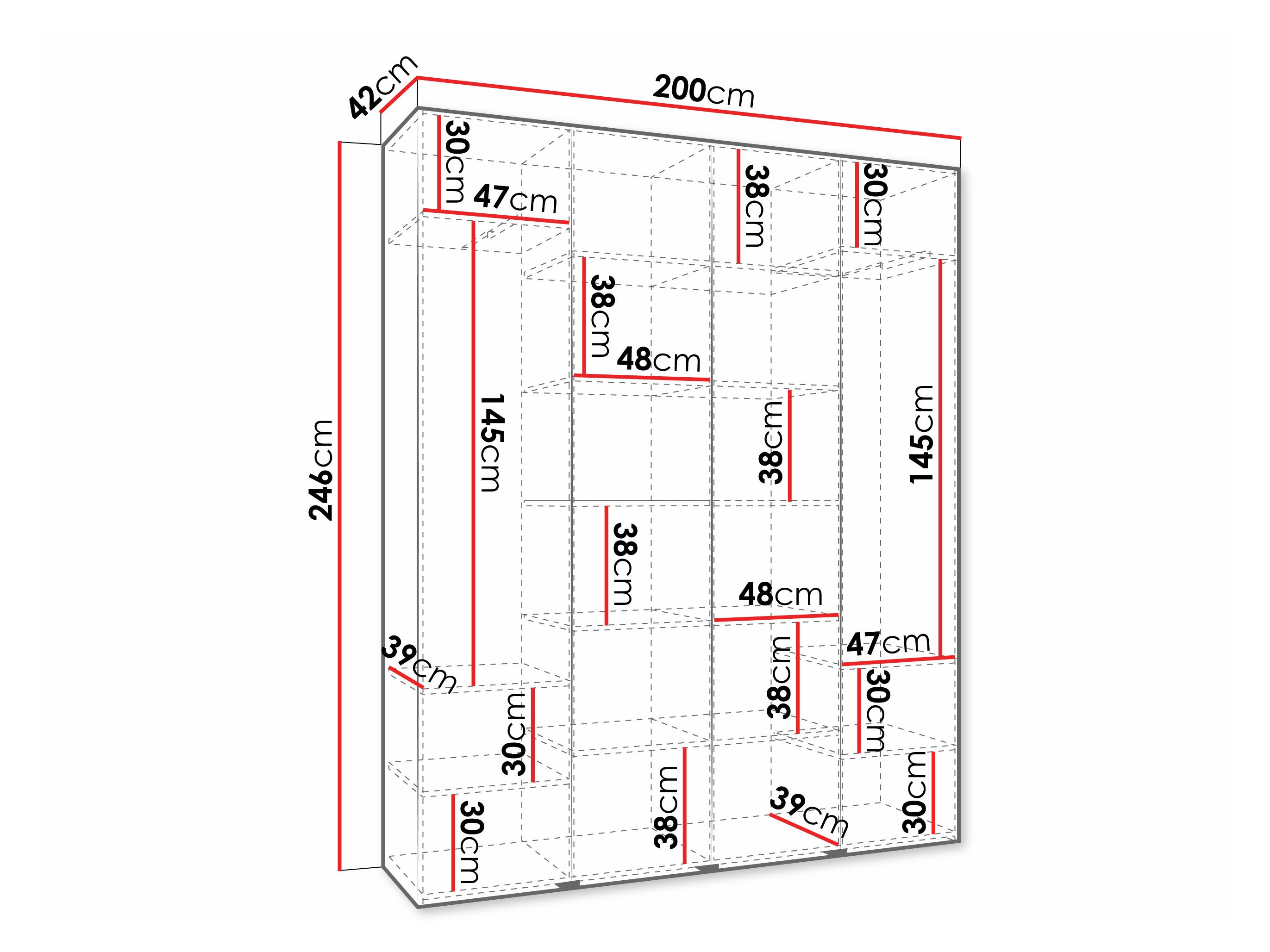 Riidekapp Hartford 570 (Kašmiir)