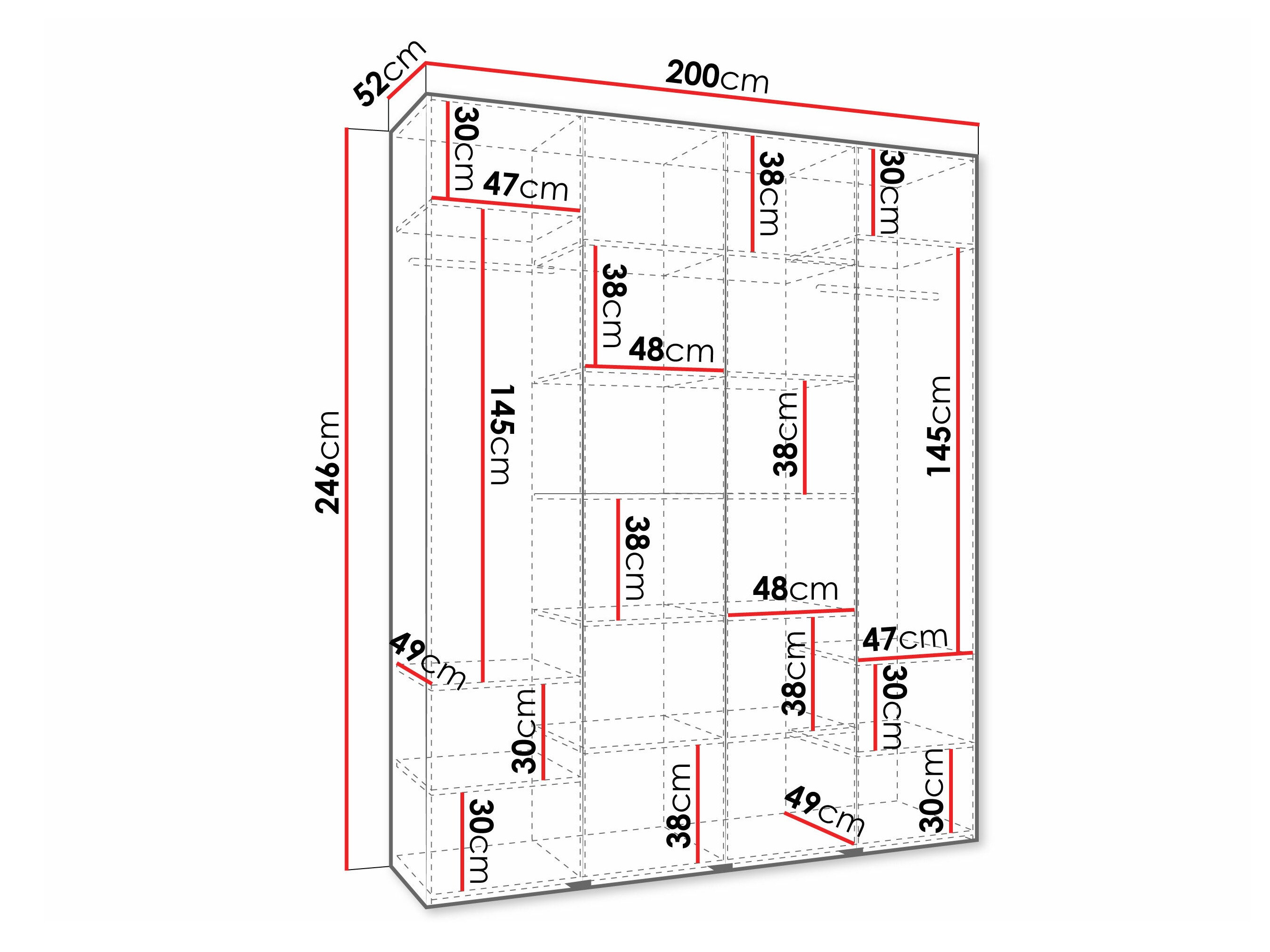 Riidekapp Hartford 570 (Kašmiir)