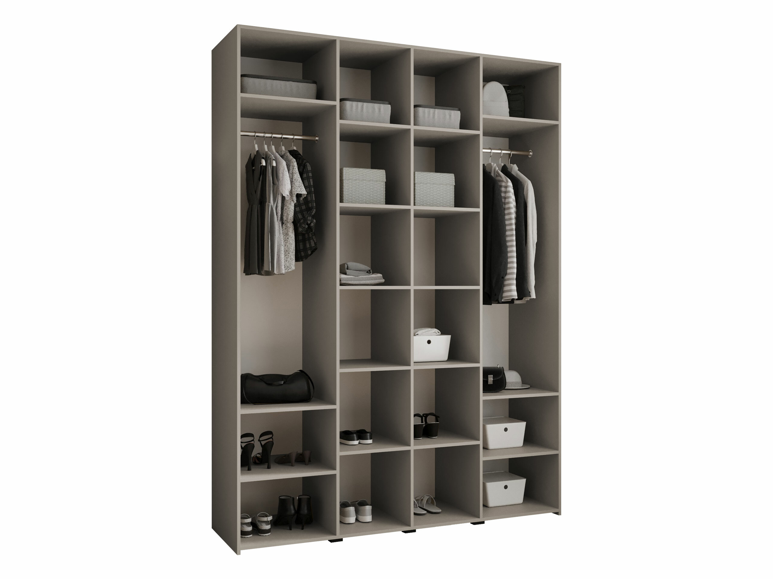 Riidekapp Hartford 570 (Valge)
