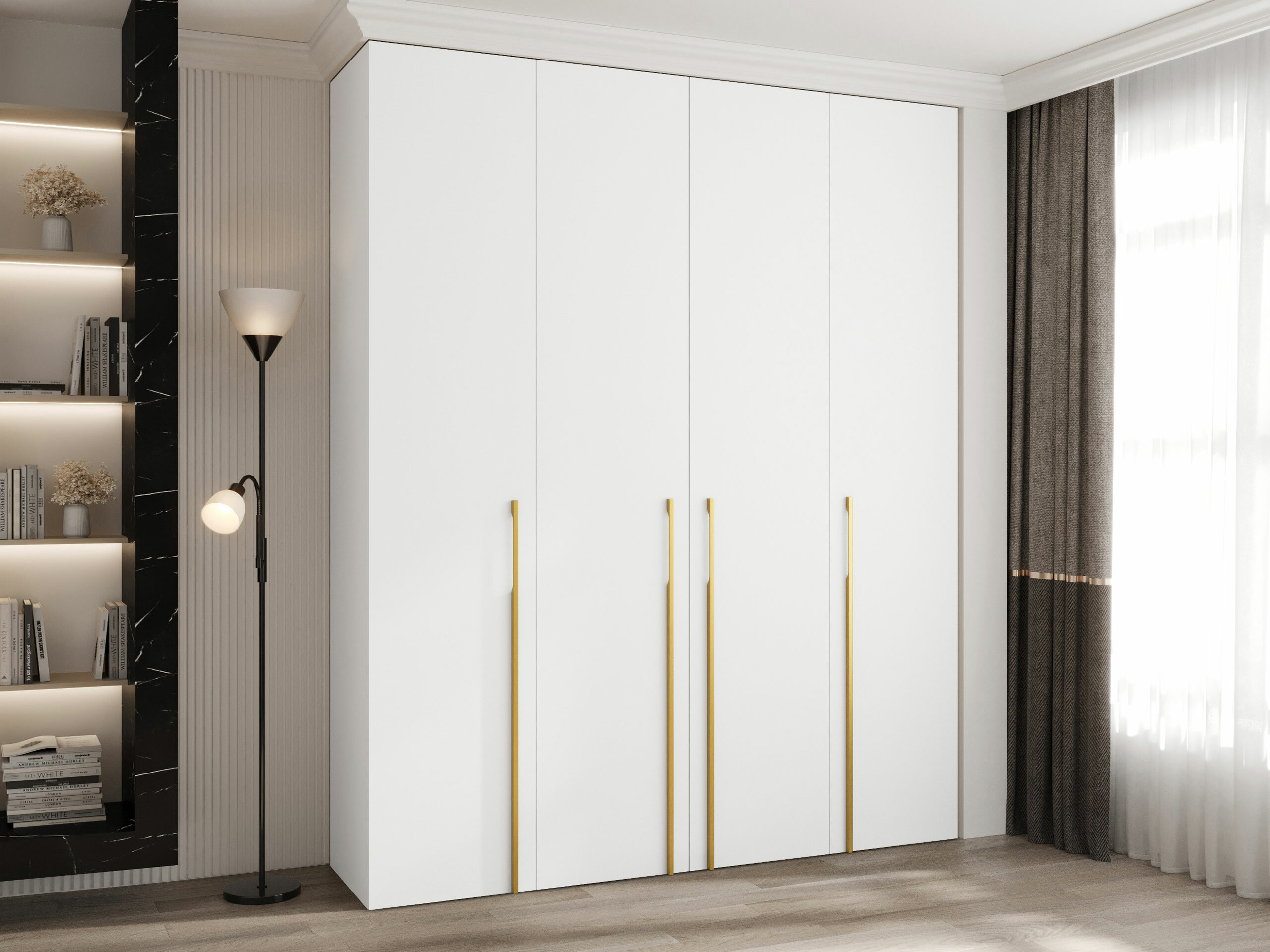Riidekapp Hartford 570 (Valge)