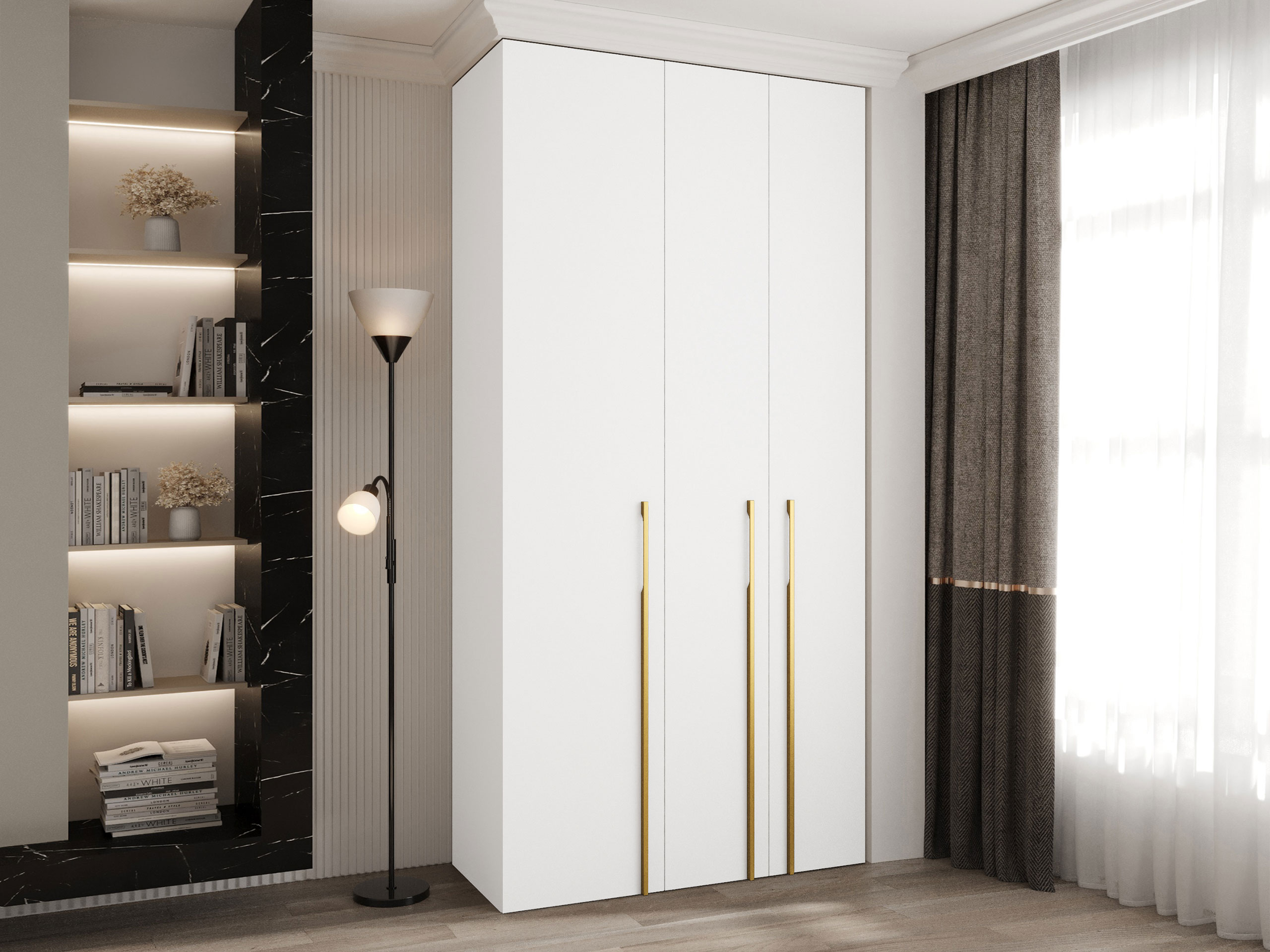 Riidekapp Hartford 571 (Valge)