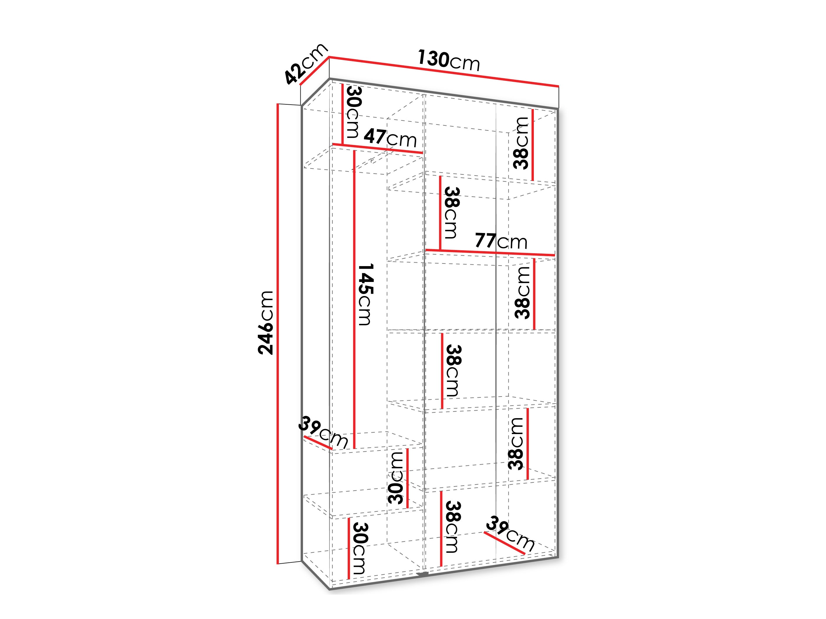 Riidekapp Hartford 571 (Kašmiir)