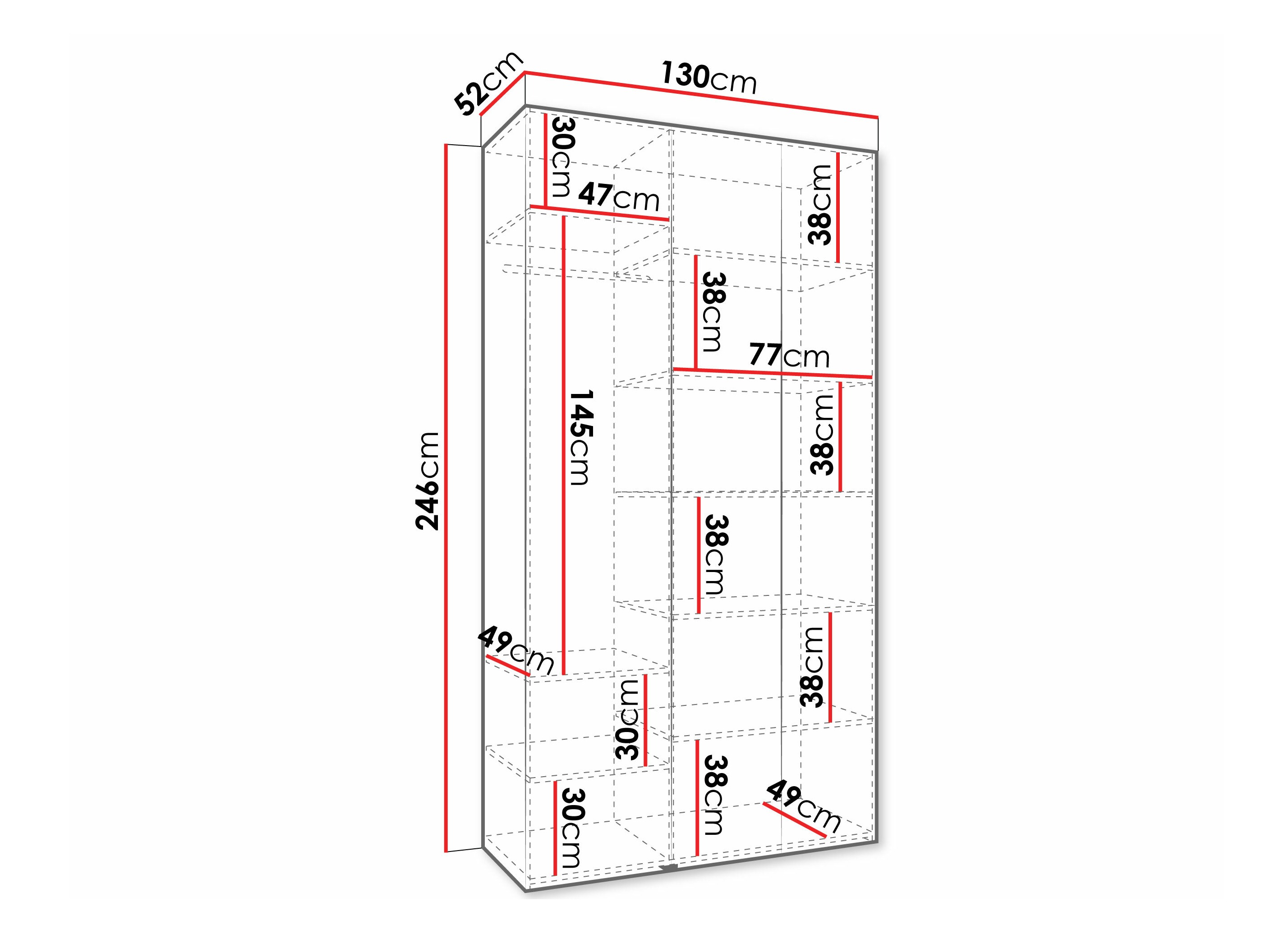 Riidekapp Hartford 571 (Kašmiir)