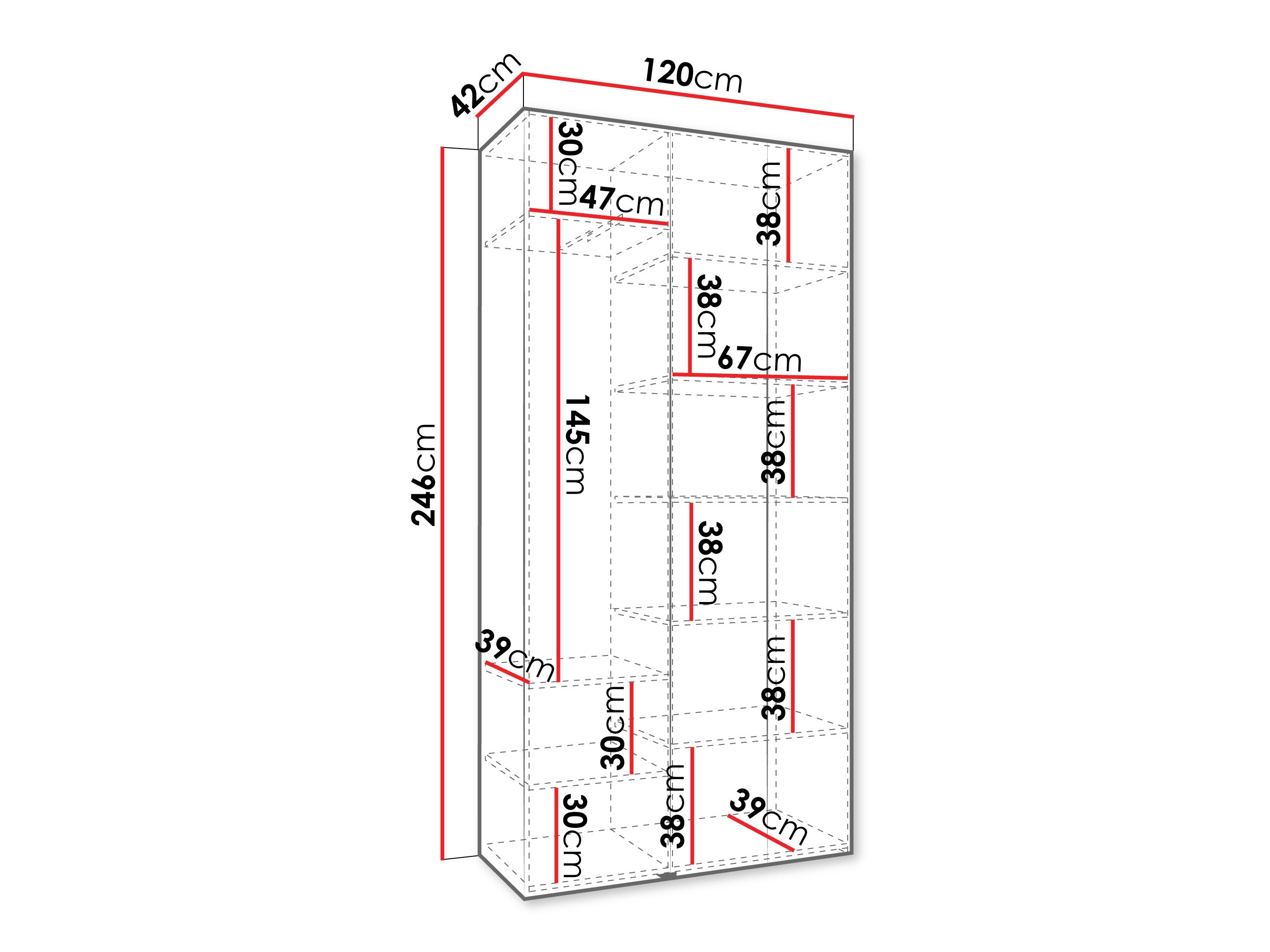 Riidekapp Hartford 571 (Kašmiir)