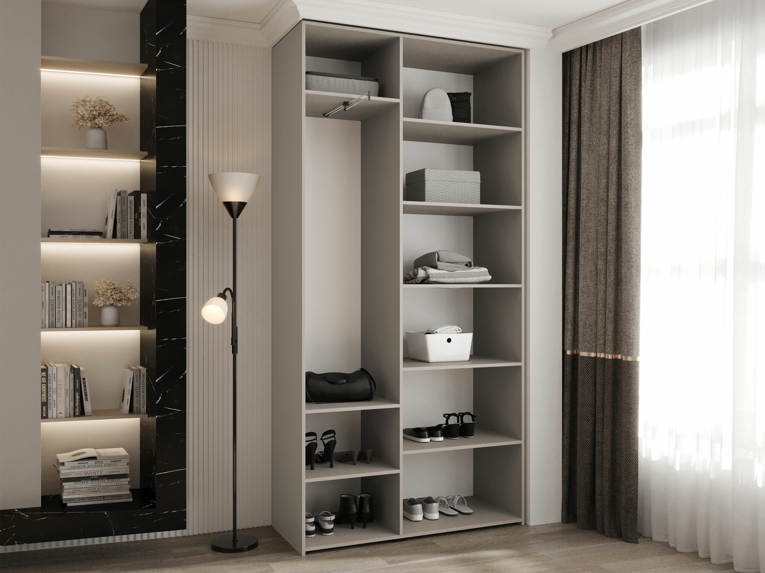 Riidekapp Hartford 571 (Valge)