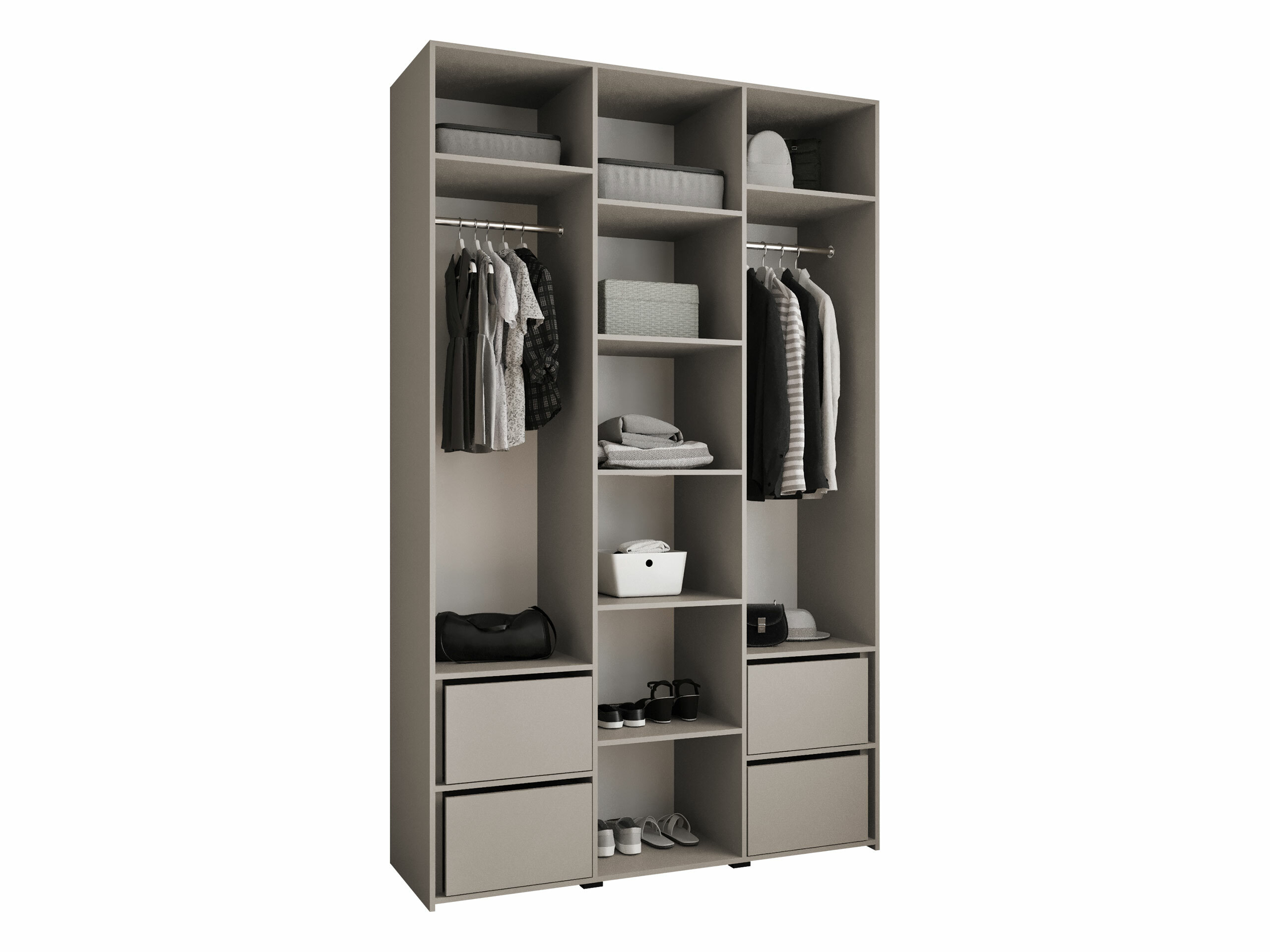 Riidekapp Hartford 571 (Valge)