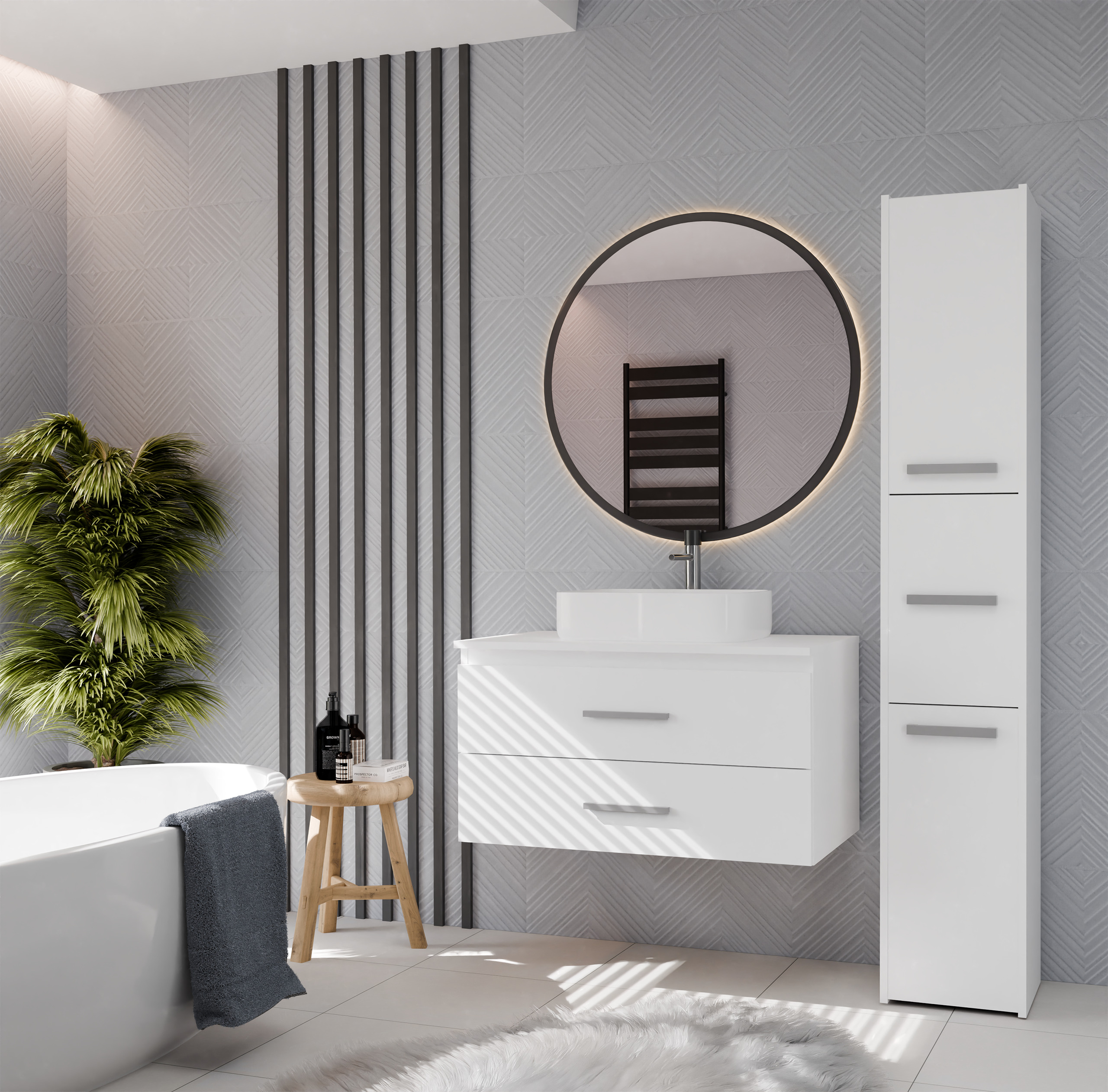 Vannitoa põrandakapp kraanikausile Mandeville 325