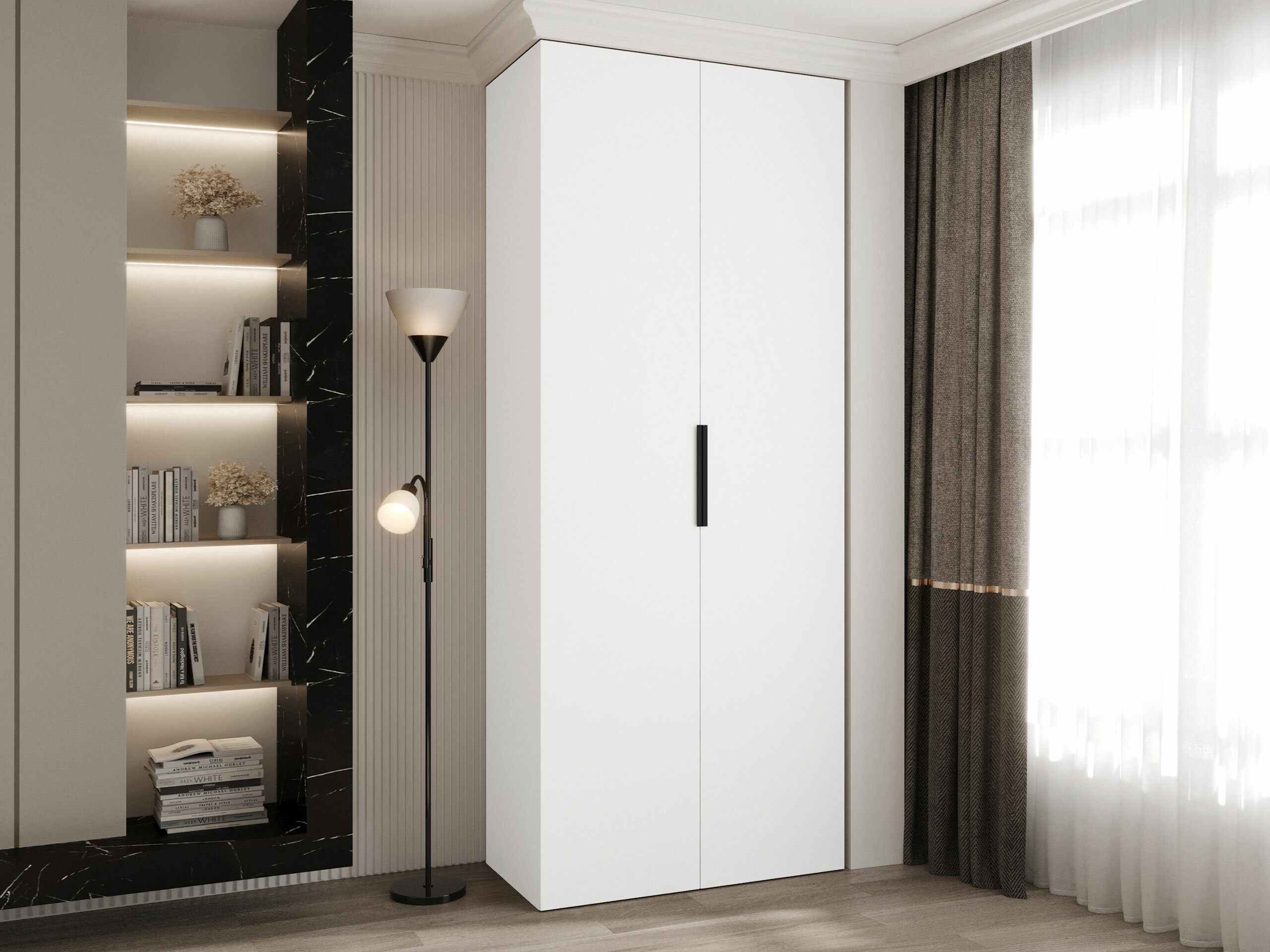 Riidekapp Hartford 572 (Valge)