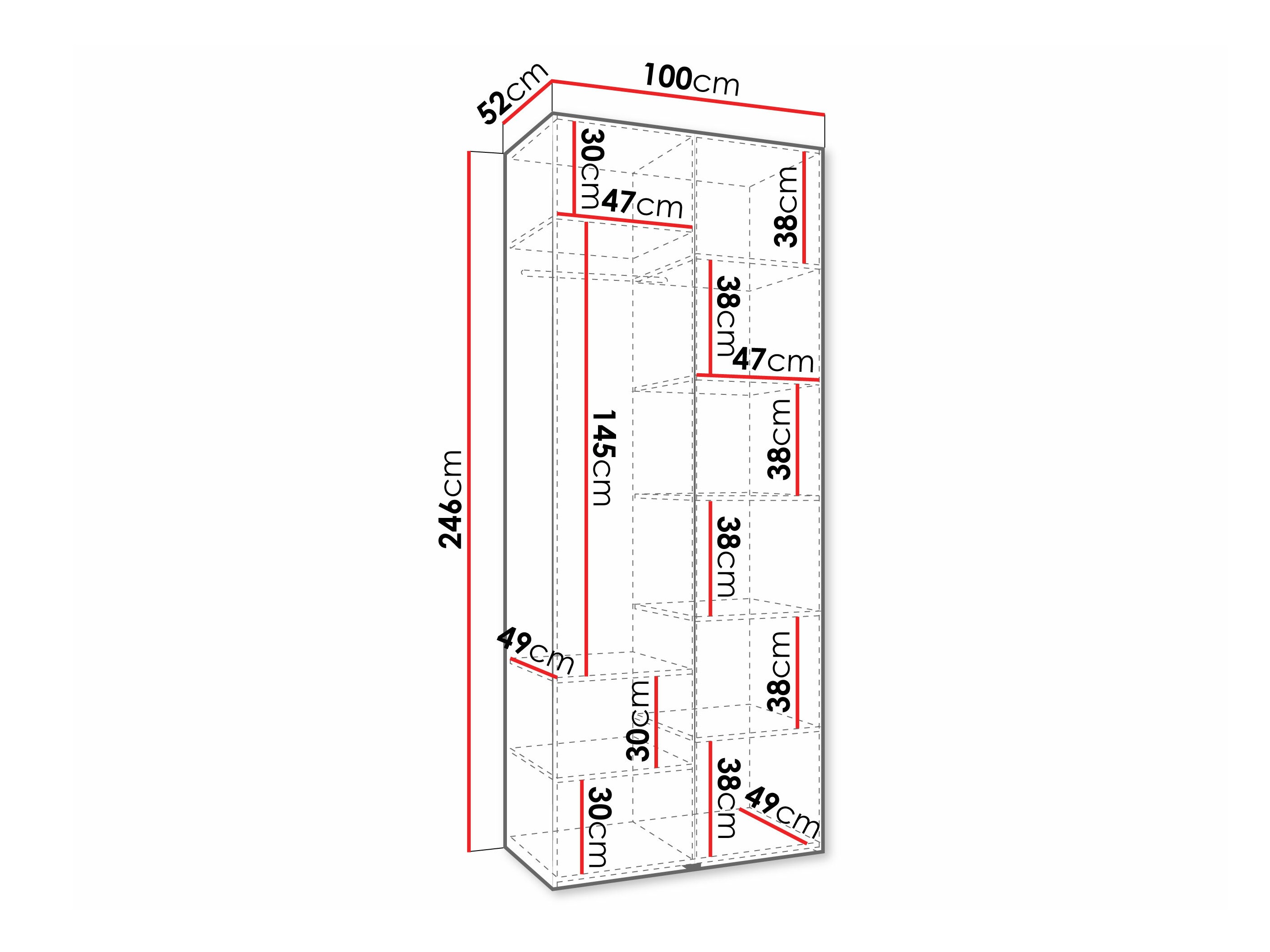 Riidekapp Hartford 572 (Kašmiir)
