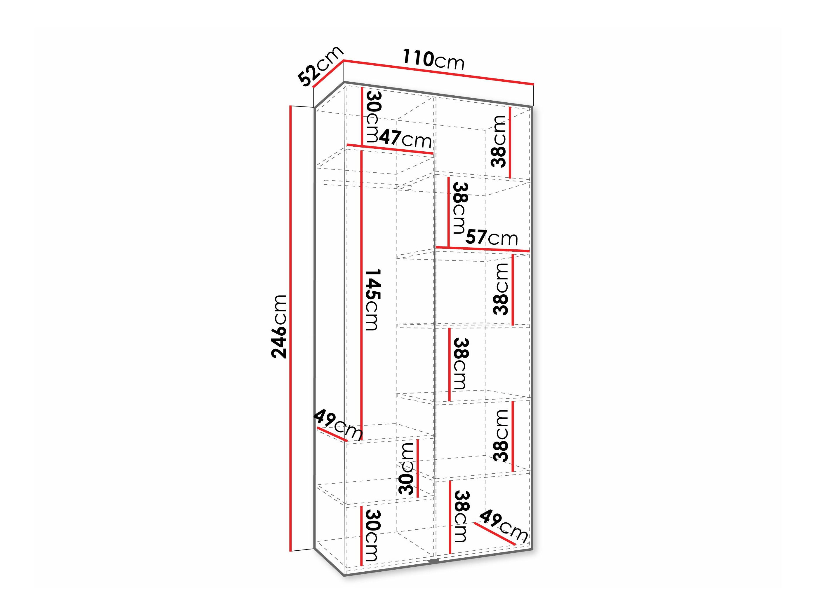 Riidekapp Hartford 572 (Kašmiir)