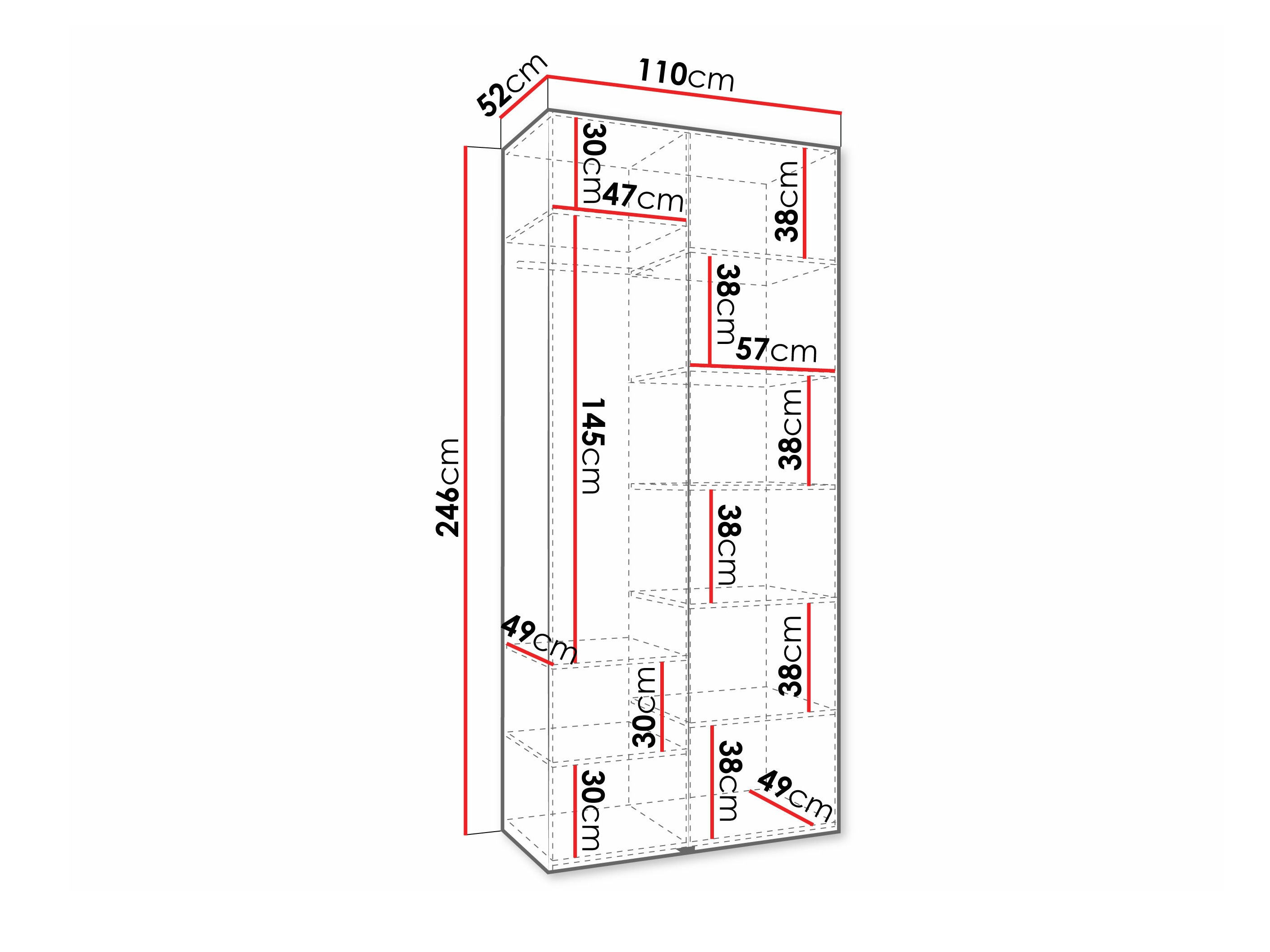 Riidekapp Hartford 572 (Kašmiir)
