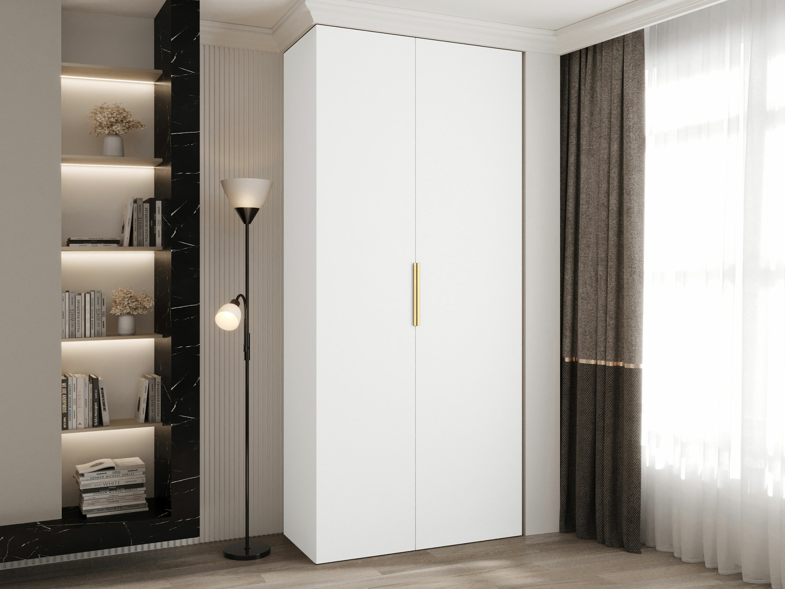 Riidekapp Hartford 572 (Valge)