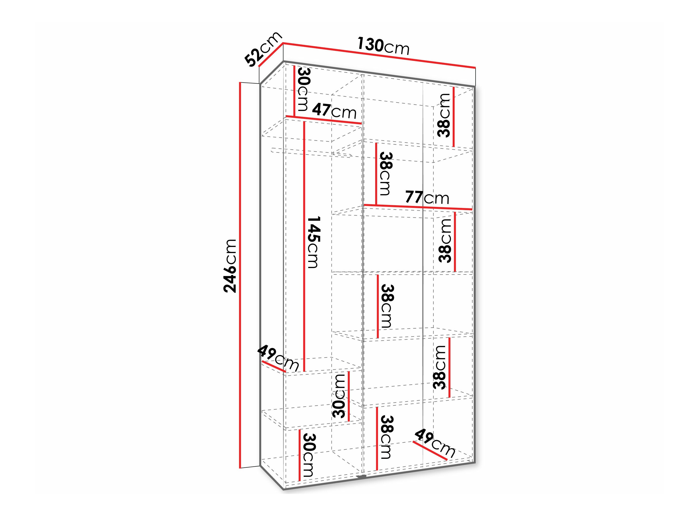 Riidekapp Hartford 573 (Kašmiir)