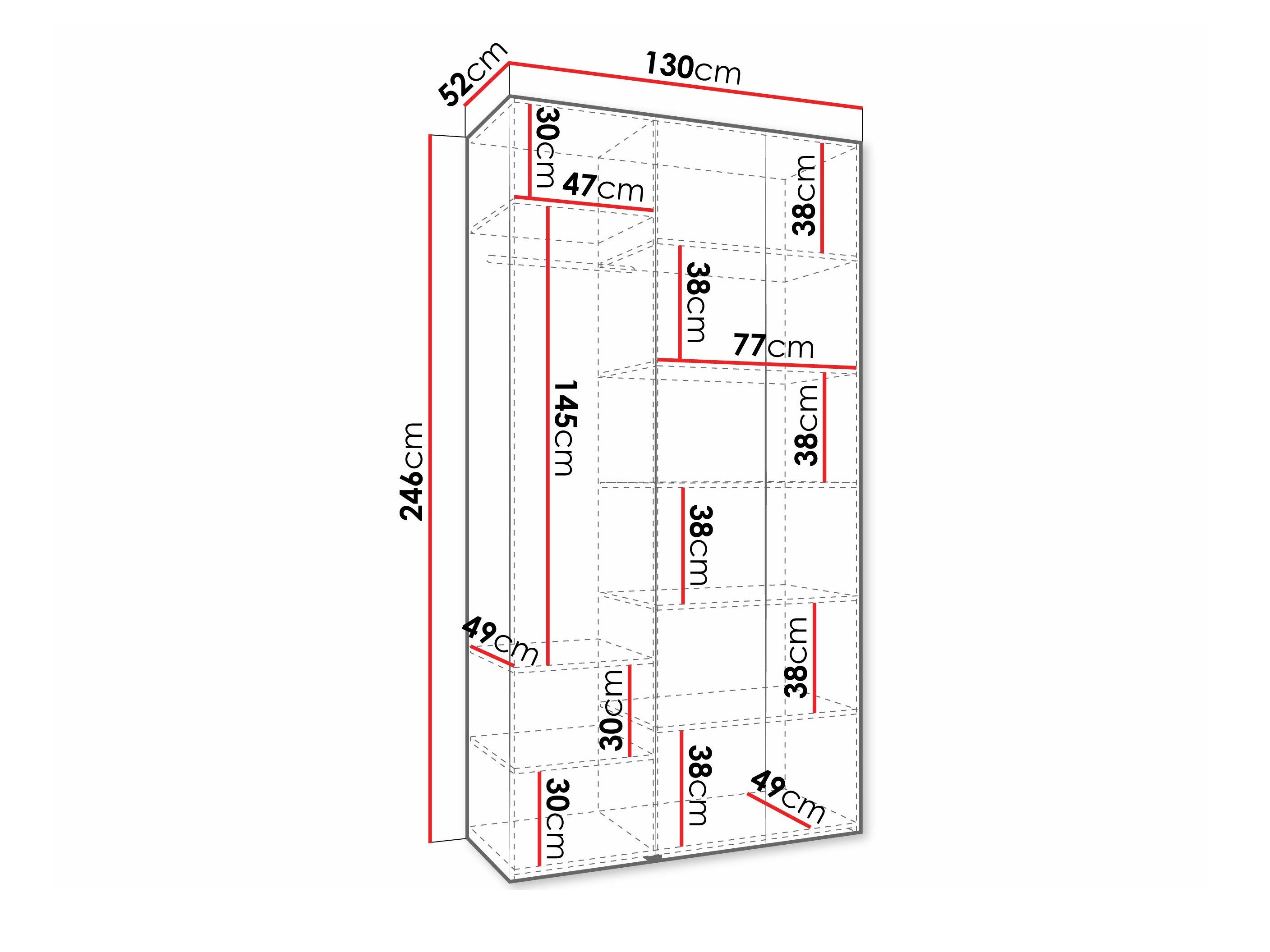 Riidekapp Hartford 573 (Kašmiir)