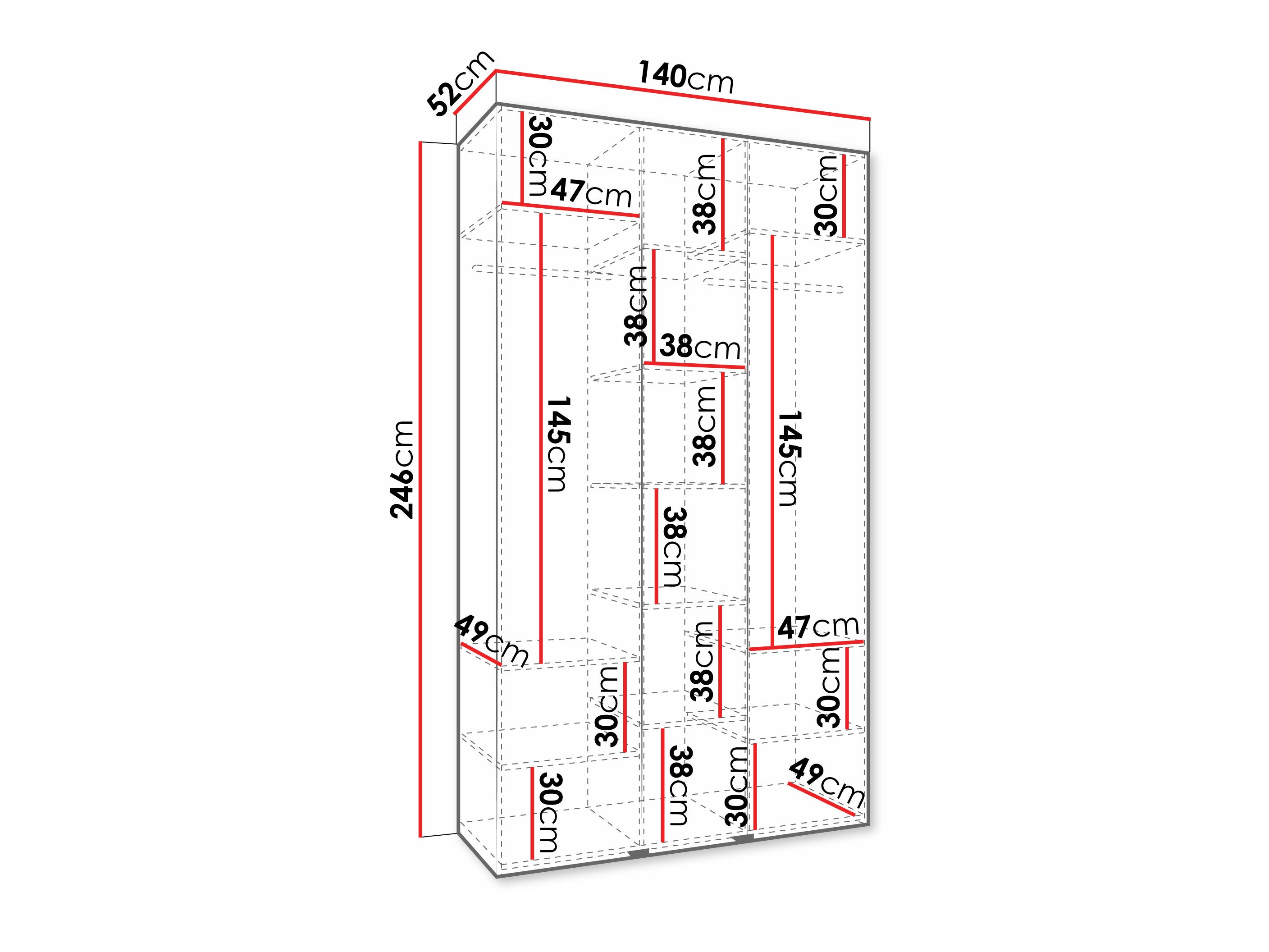 Riidekapp Hartford 573 (Kašmiir)