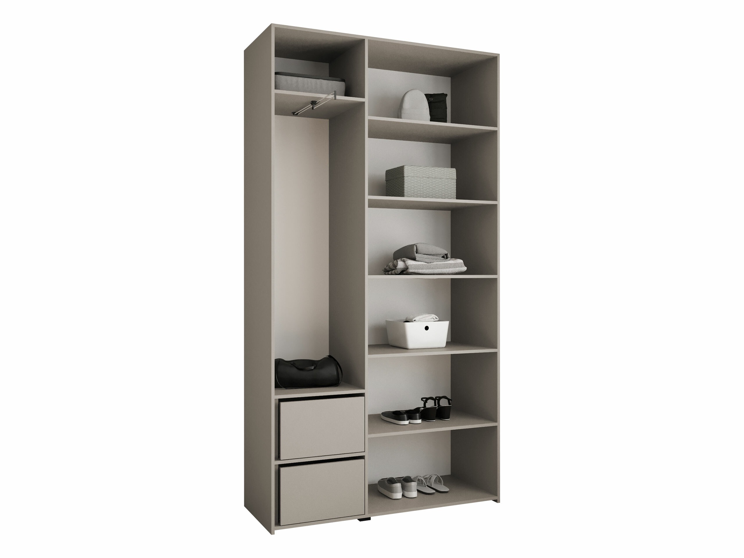 Riidekapp Hartford 573 (Valge)