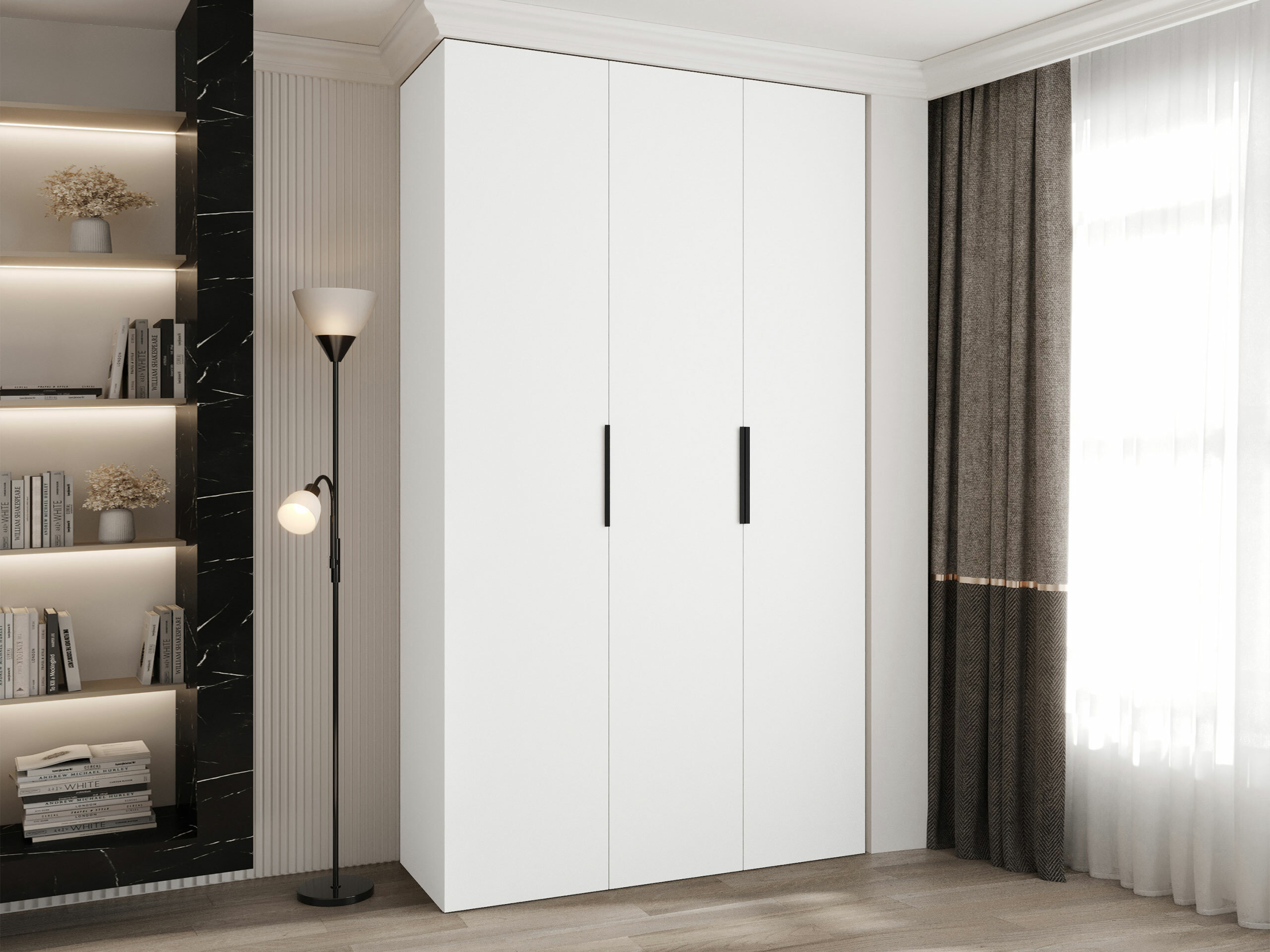 Riidekapp Hartford 573 (Valge)