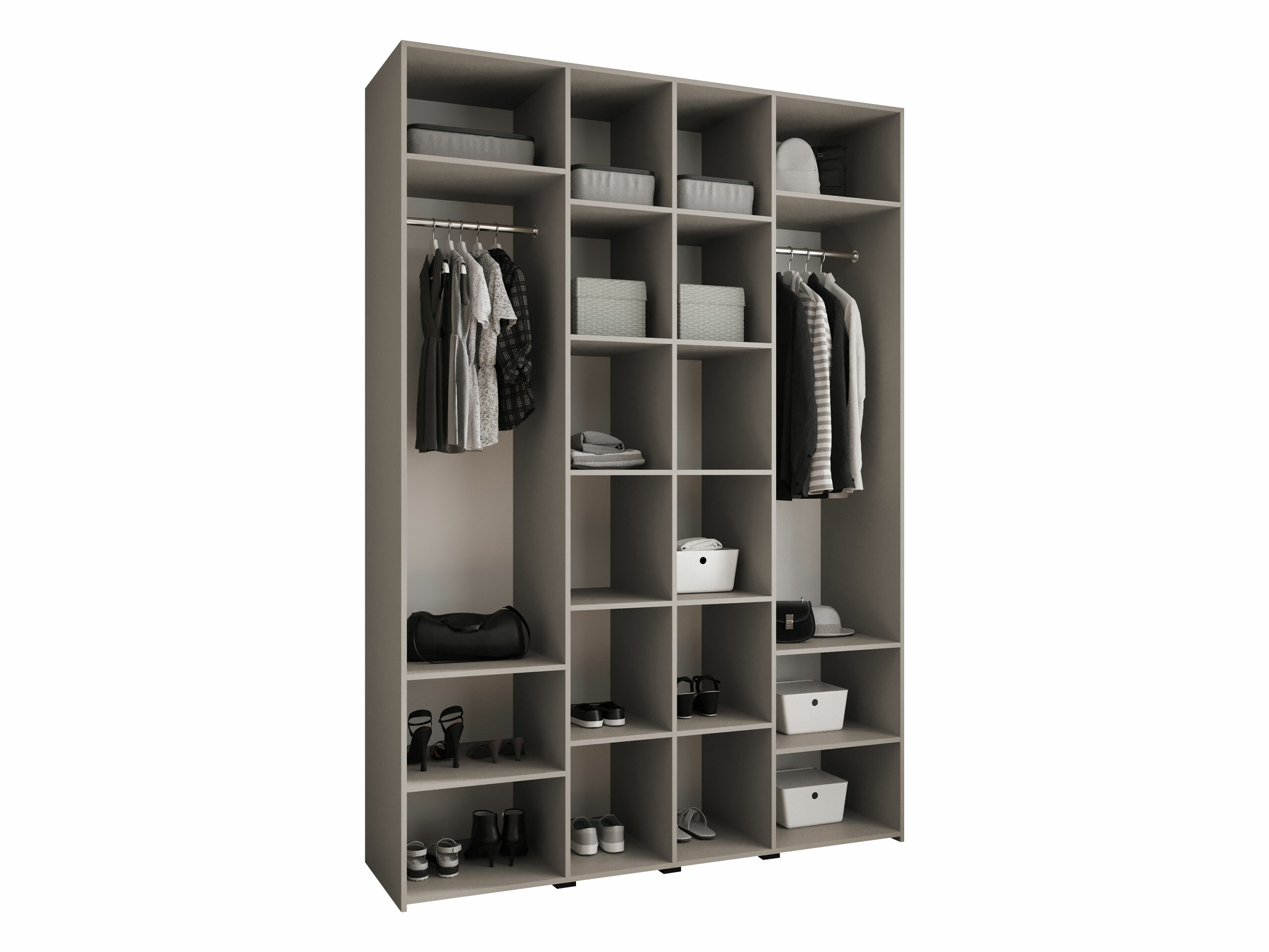 Riidekapp Hartford 574 (Valge)