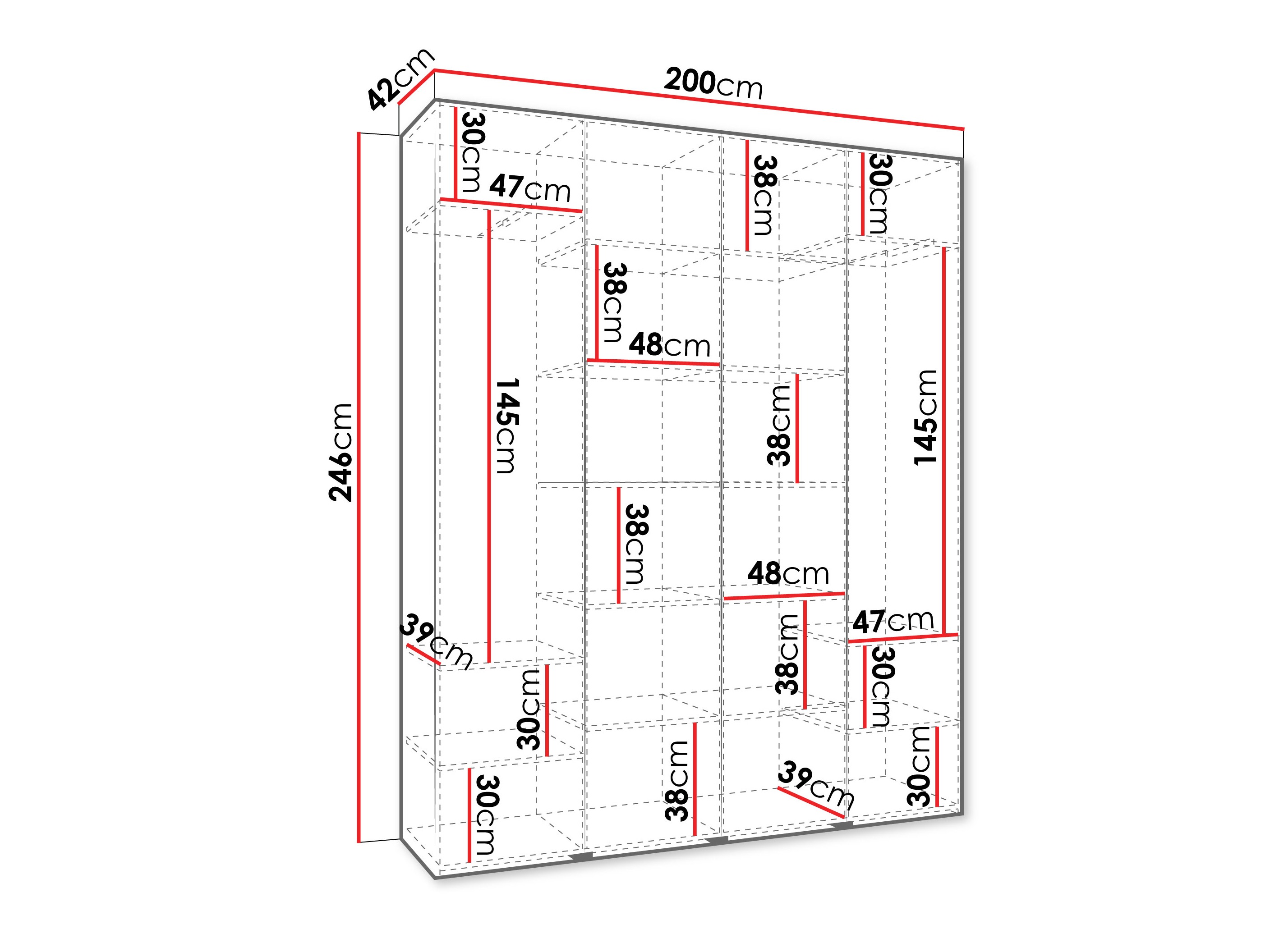 Riidekapp Hartford 574 (Kašmiir)