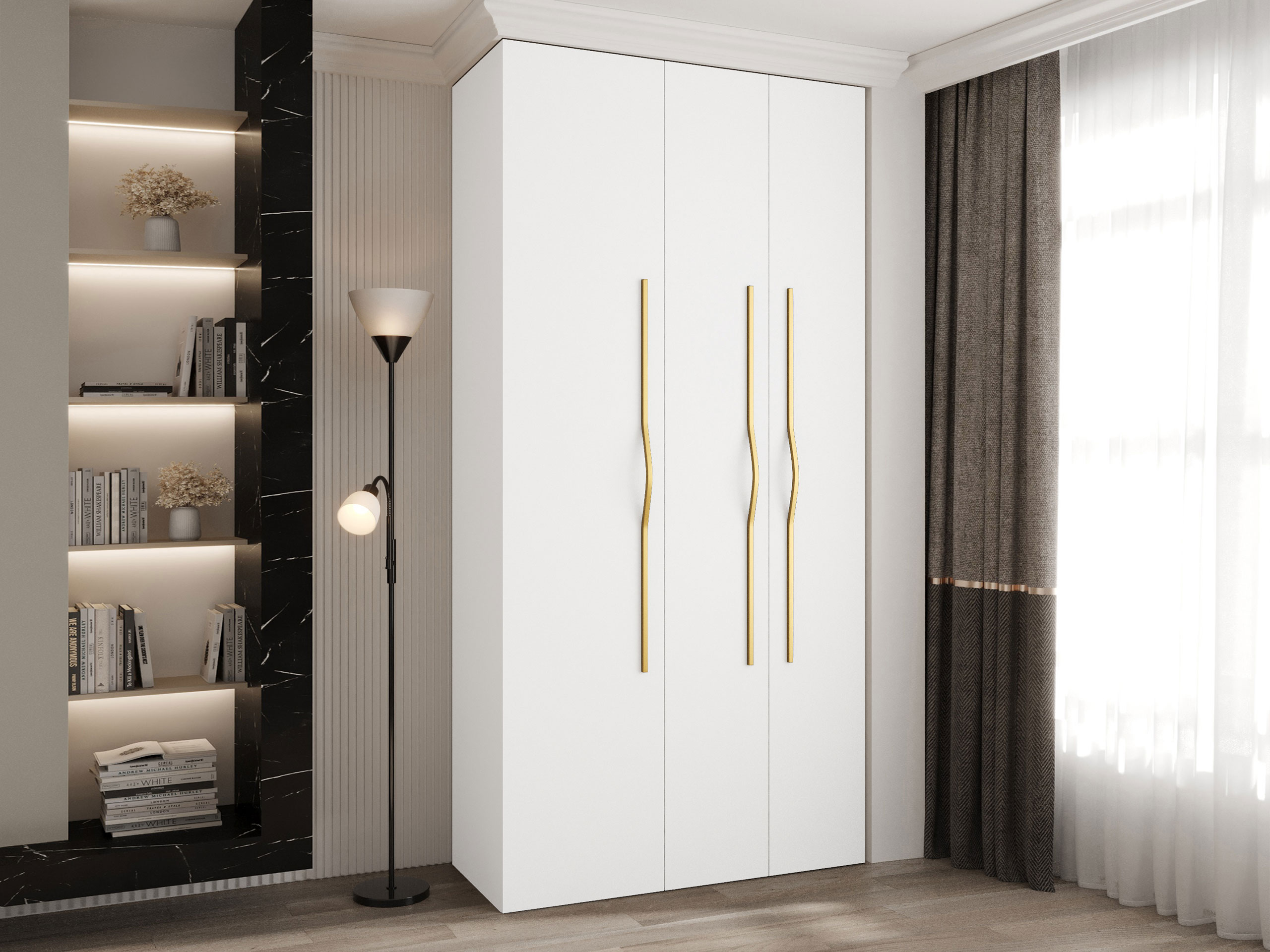 Riidekapp Hartford 563 (Valge)