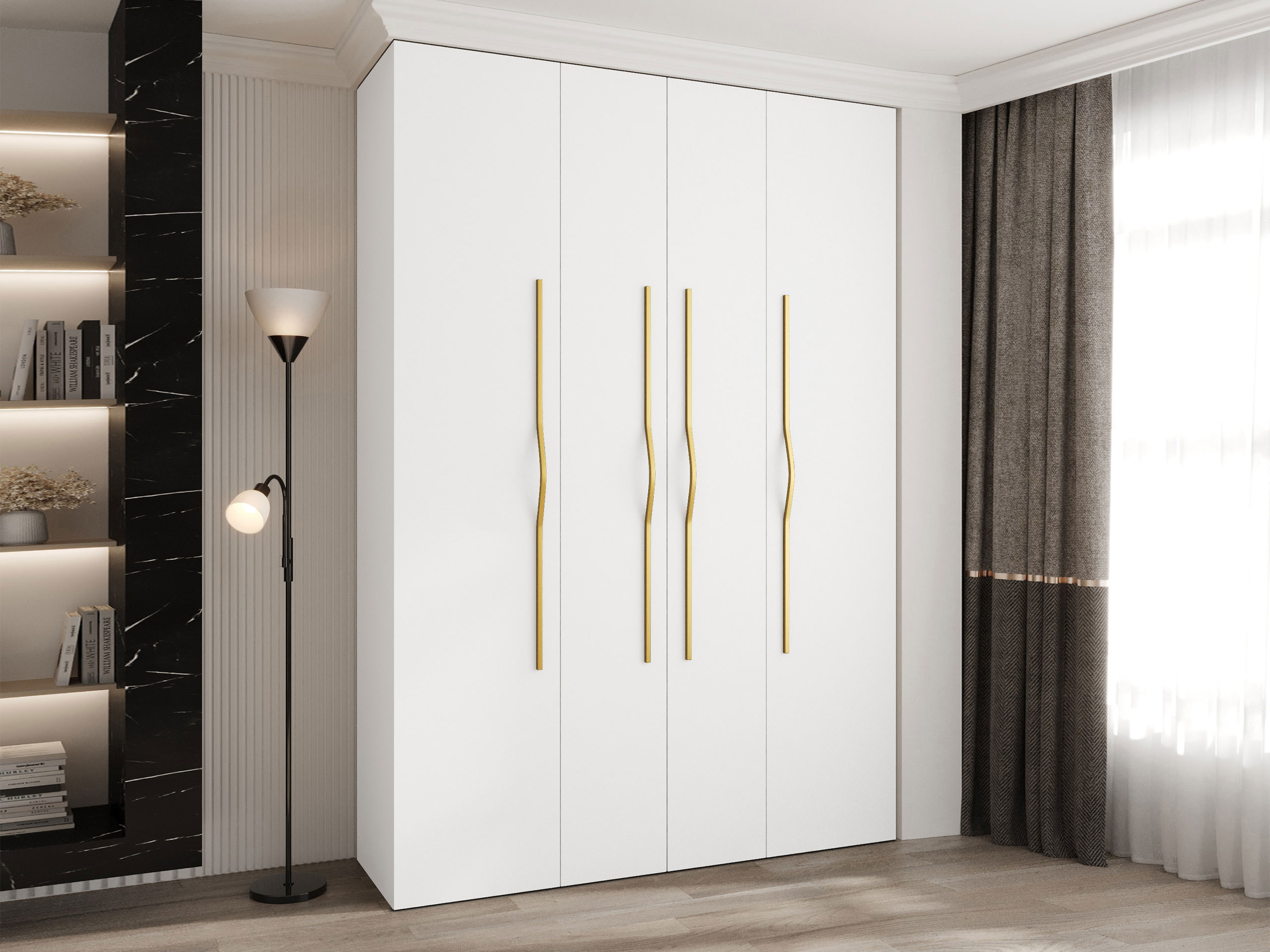 Riidekapp Hartford 564 (Valge)