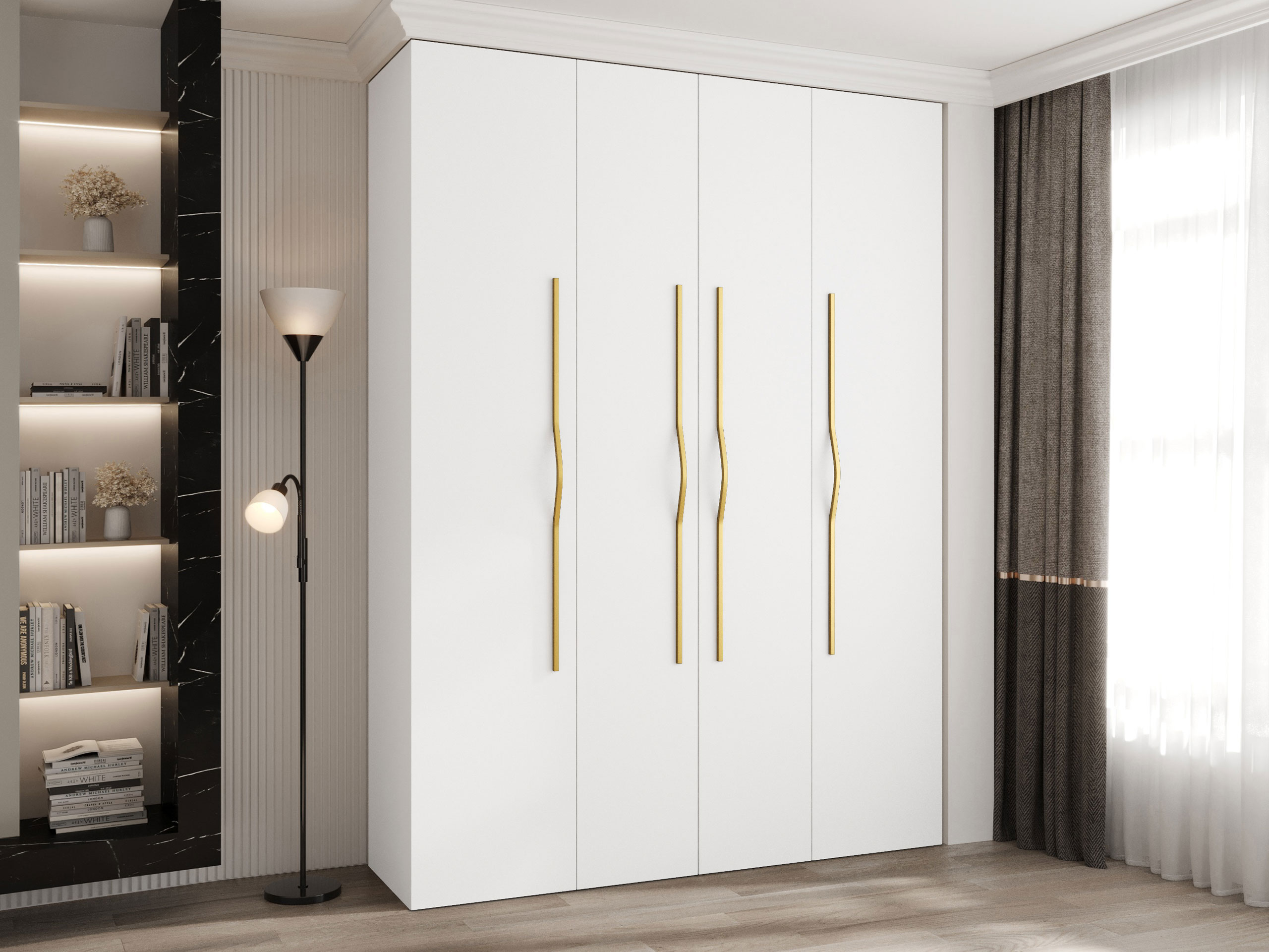 Riidekapp Hartford 564 (Valge)