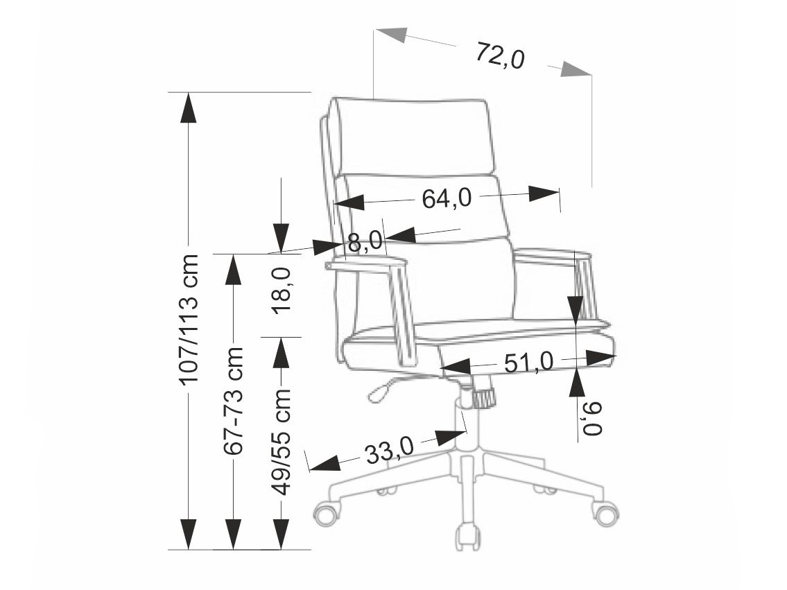 Kontoritool Houston 2001 (Helehall)