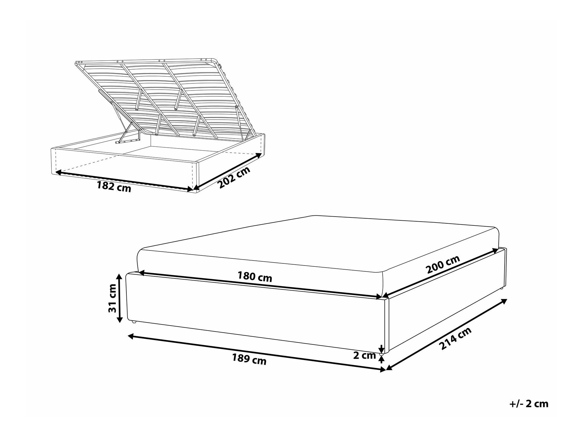 Voodi Berwyn 1567 (Beež)