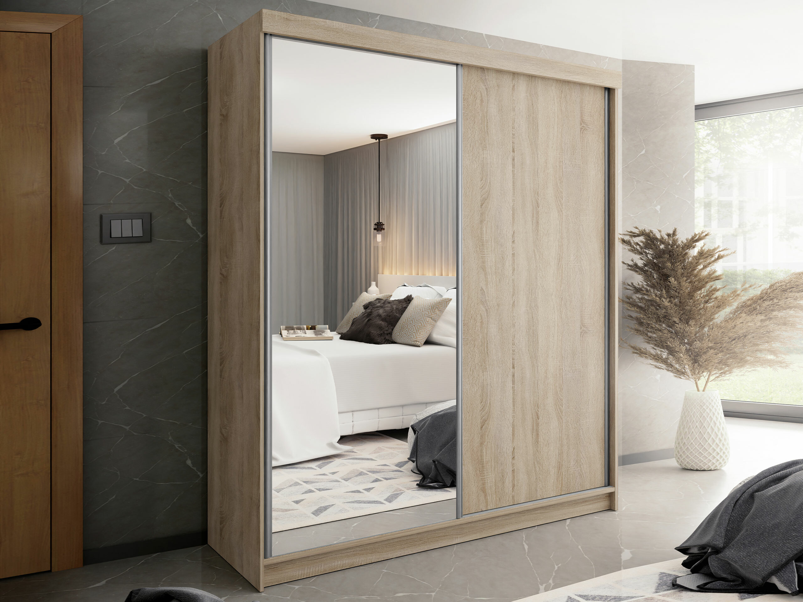 Riidekapp Dover 107 (Sonoma tamm)