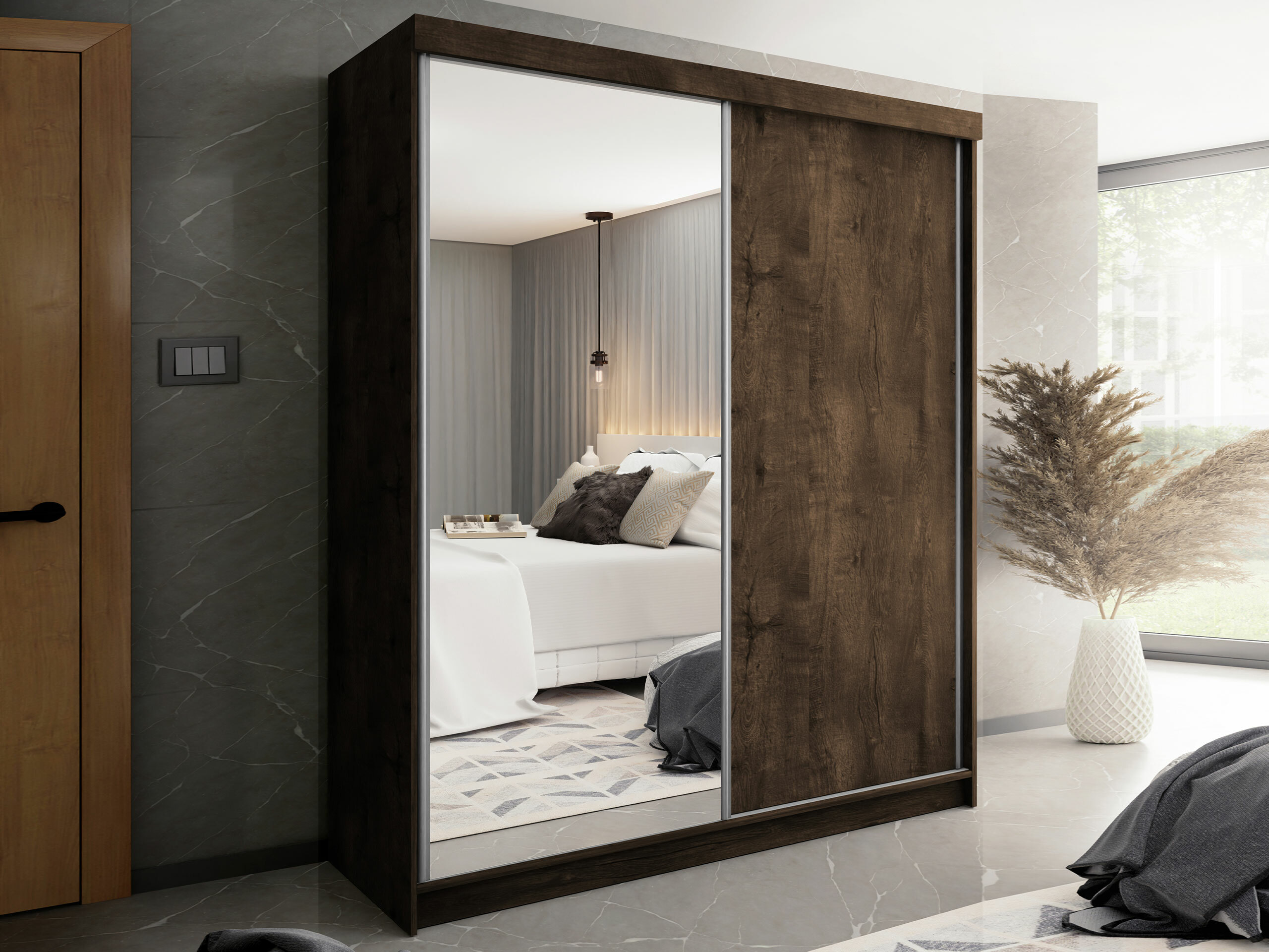 Riidekapp Dover 107 (Tume tuhk)