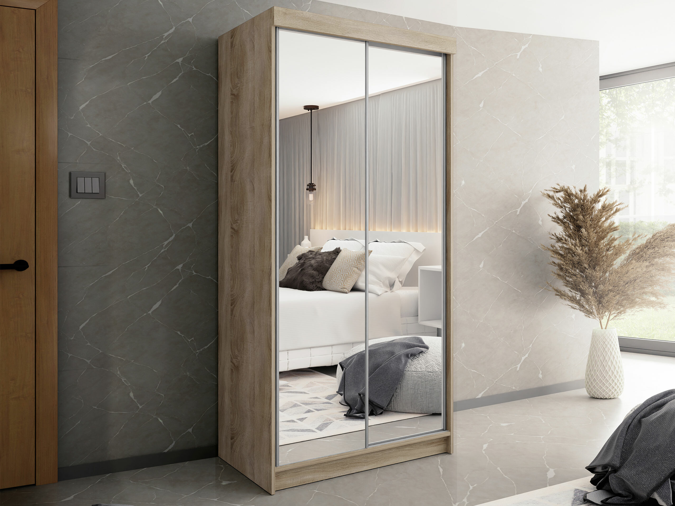 Riidekapp Dover 102 (Sonoma tamm)