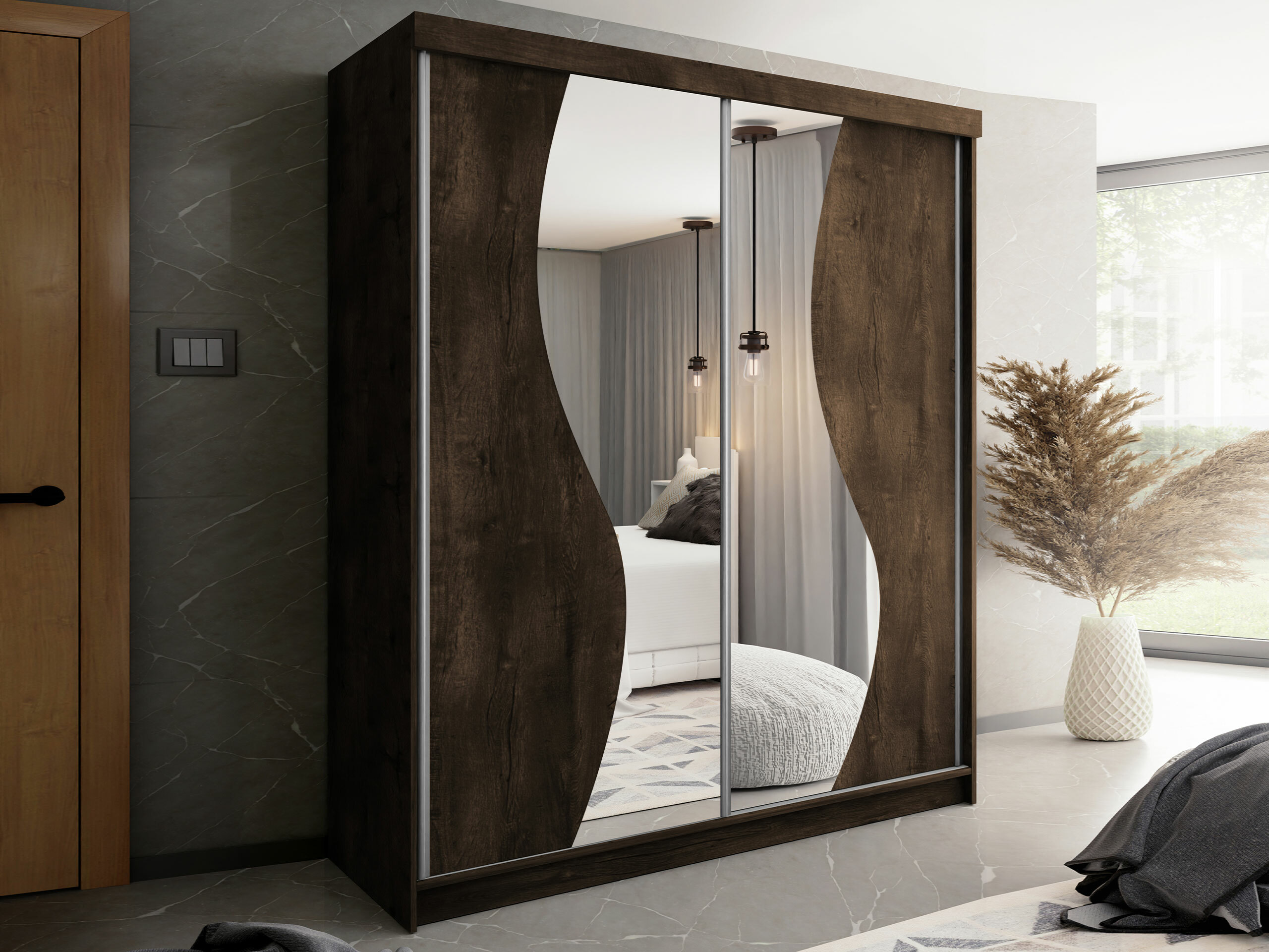 Riidekapp Dover 105 (Tume tuhk)