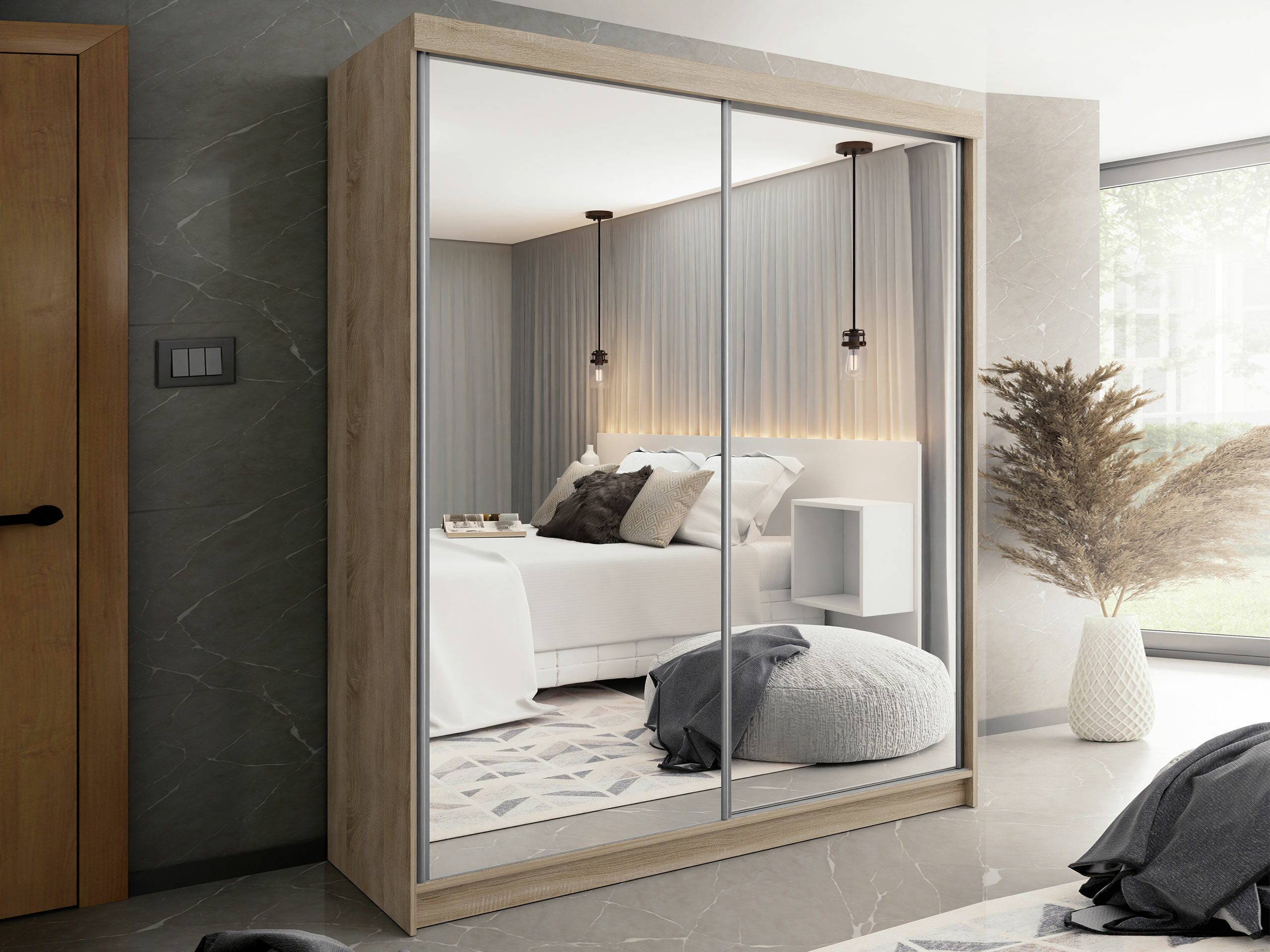 Riidekapp Dover 106 (Sonoma tamm)