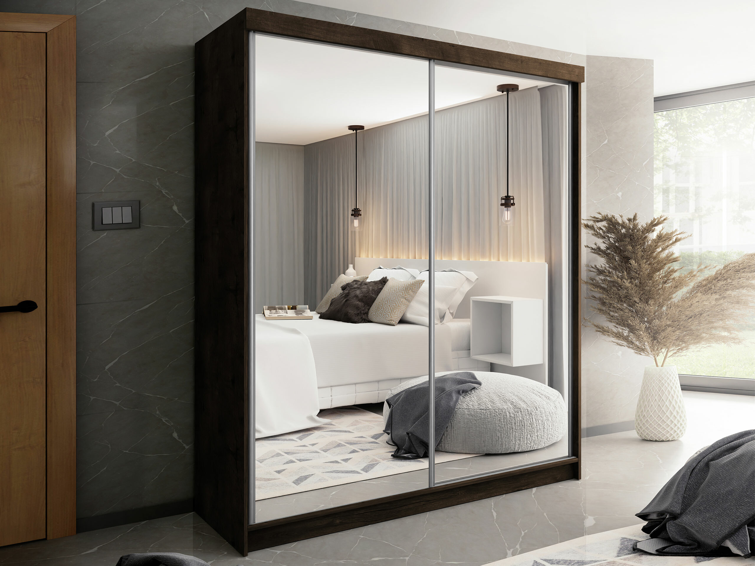 Riidekapp Dover 106 (Tume tuhk)