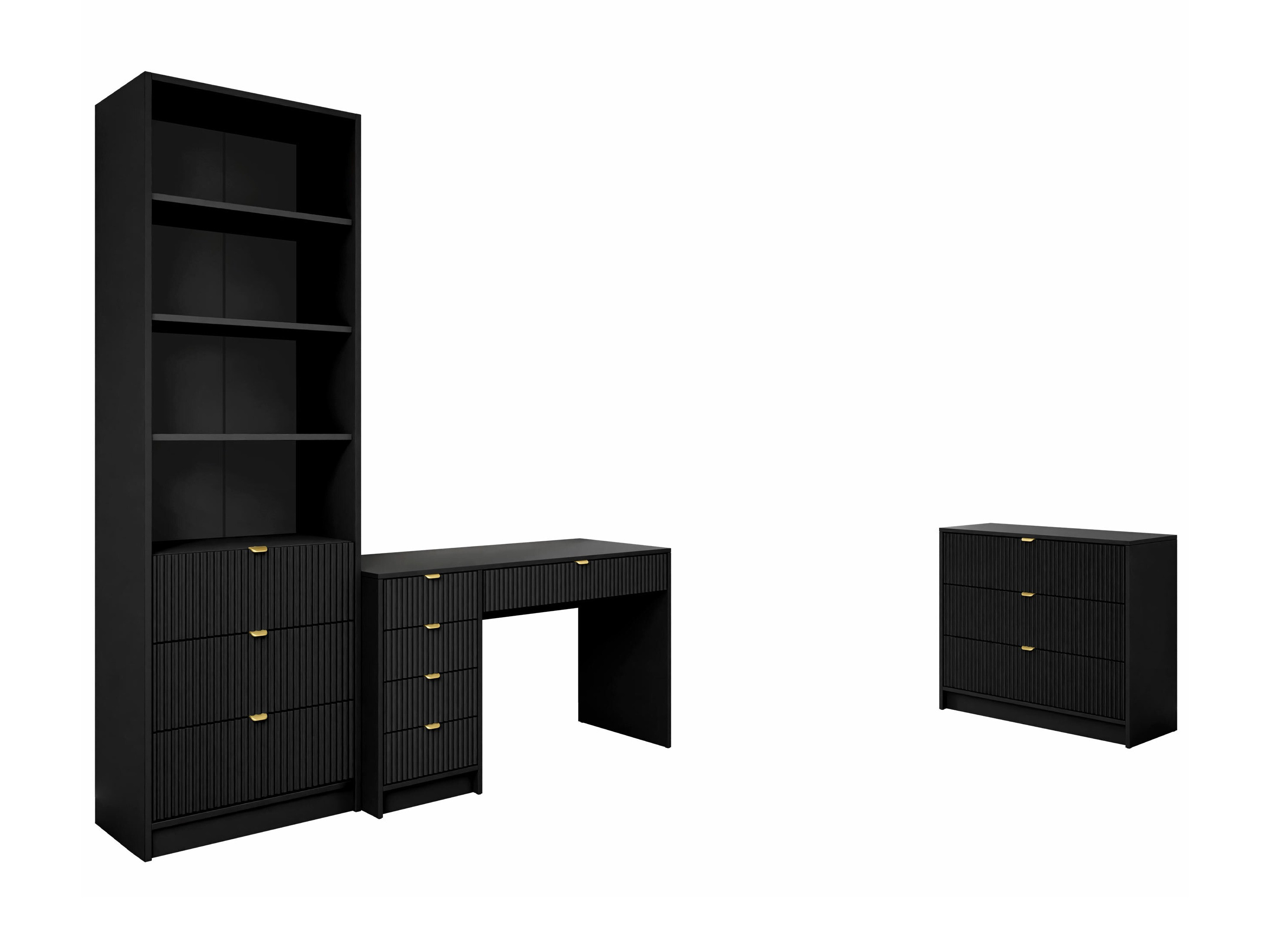 Kodukontori komplekt Comfivo Larmire 120 (Must)