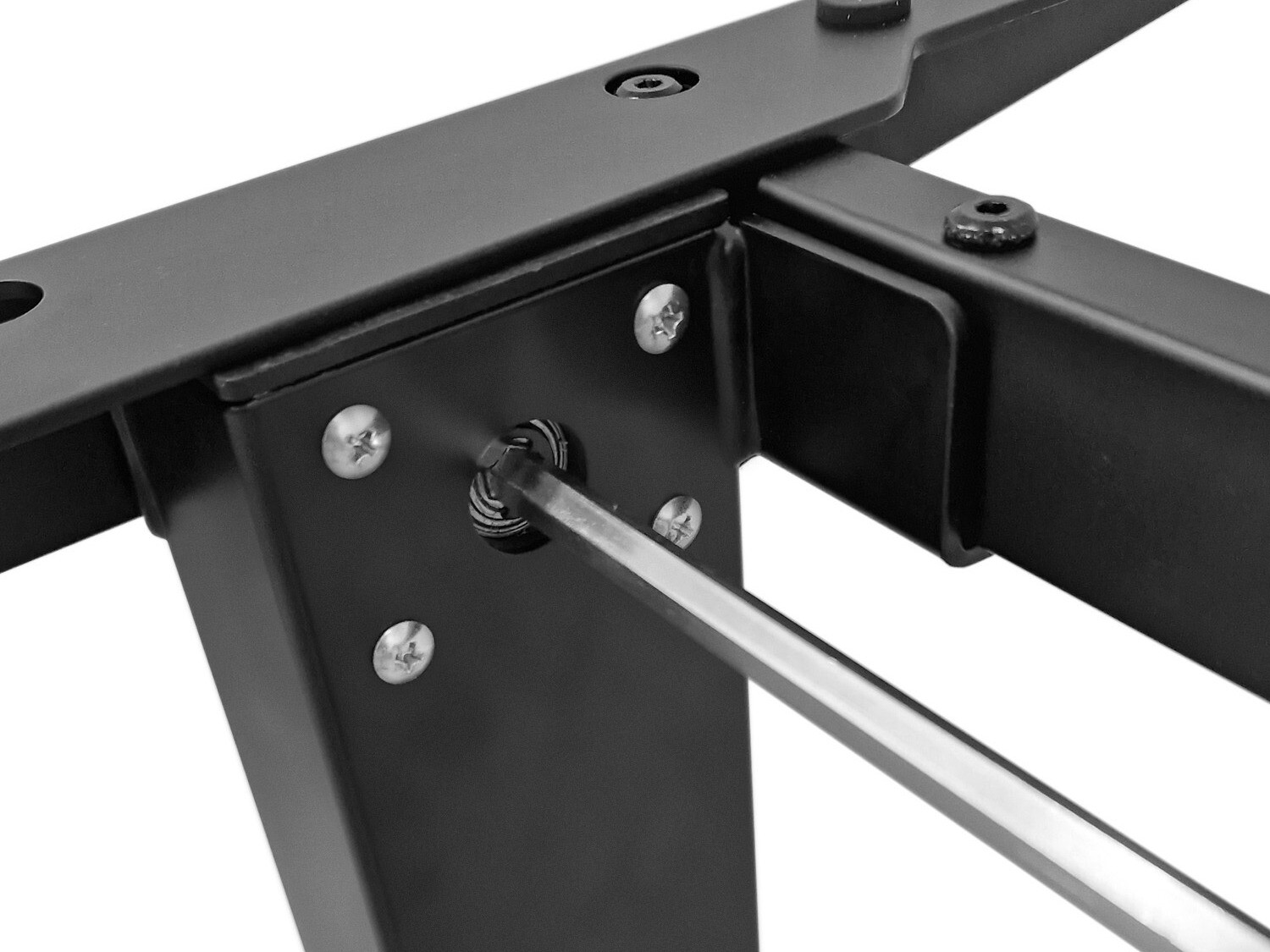 Reguleeritava kõrgusega töölaud Buffalo 184 (Must)