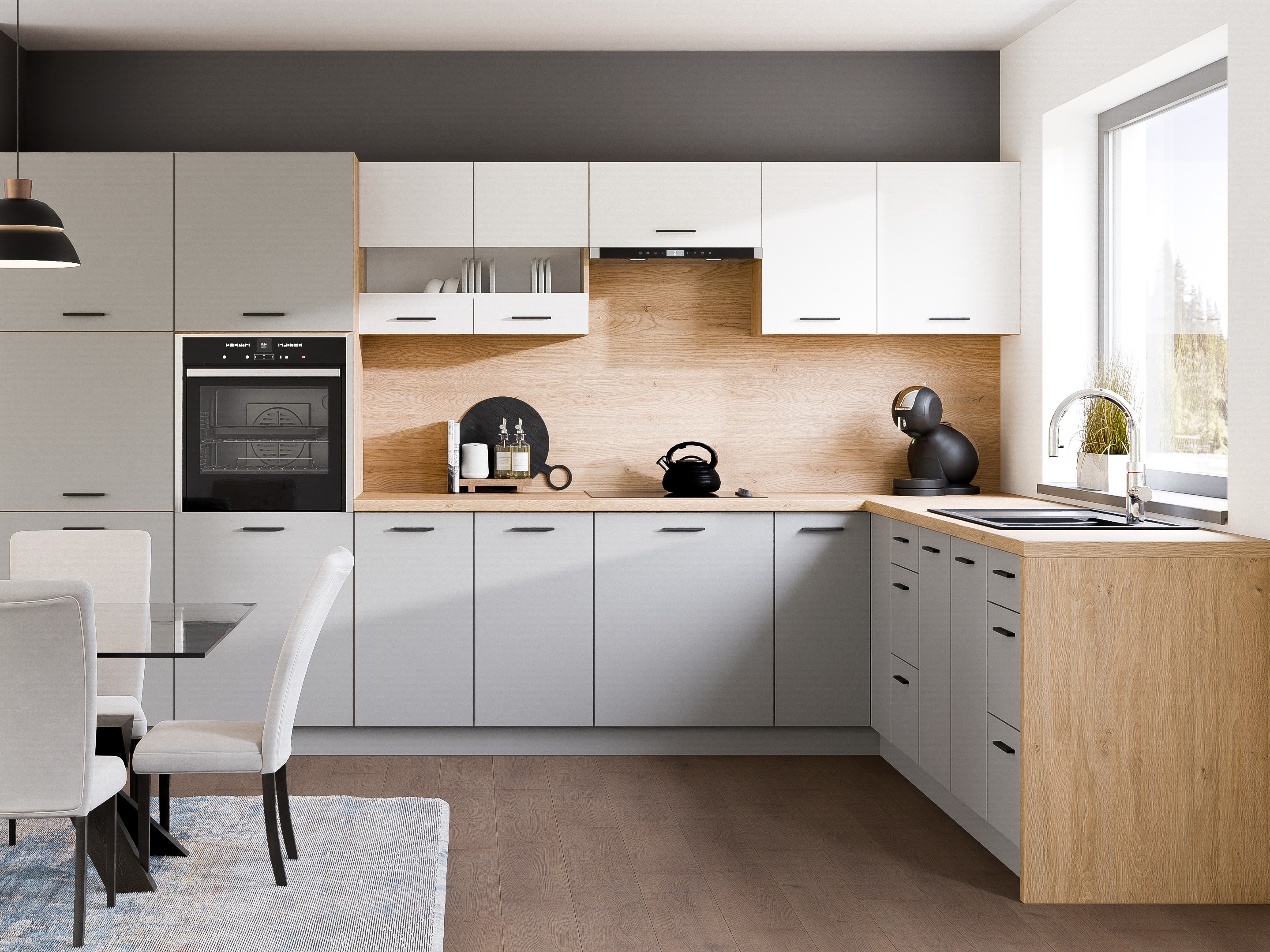 Sahtlitega moodulkapp Ati Grey 103