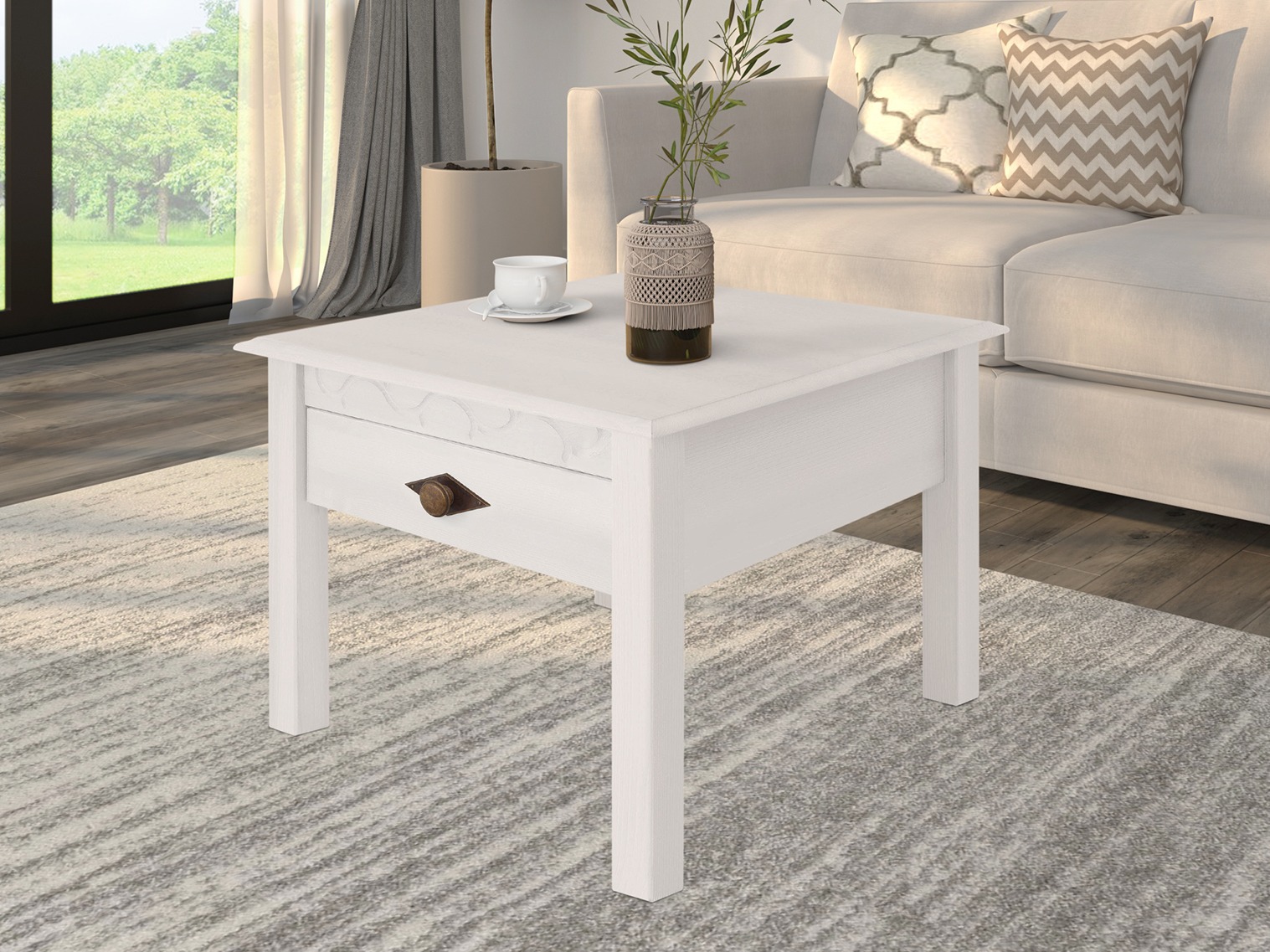 Diivanilaud Denton 516 (Valge)