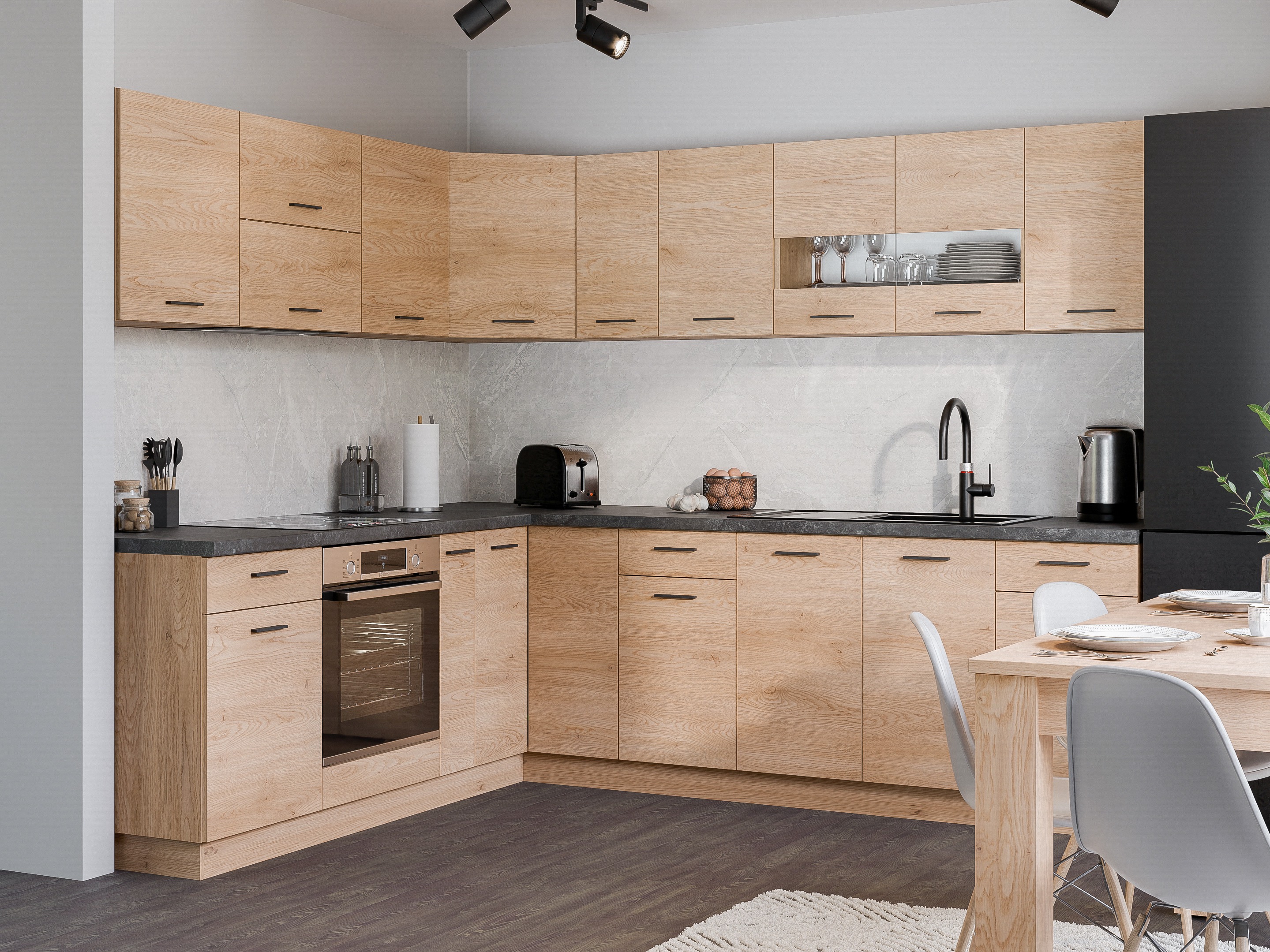 Sahtli ja ustega moodulkapp Ati Torro 116