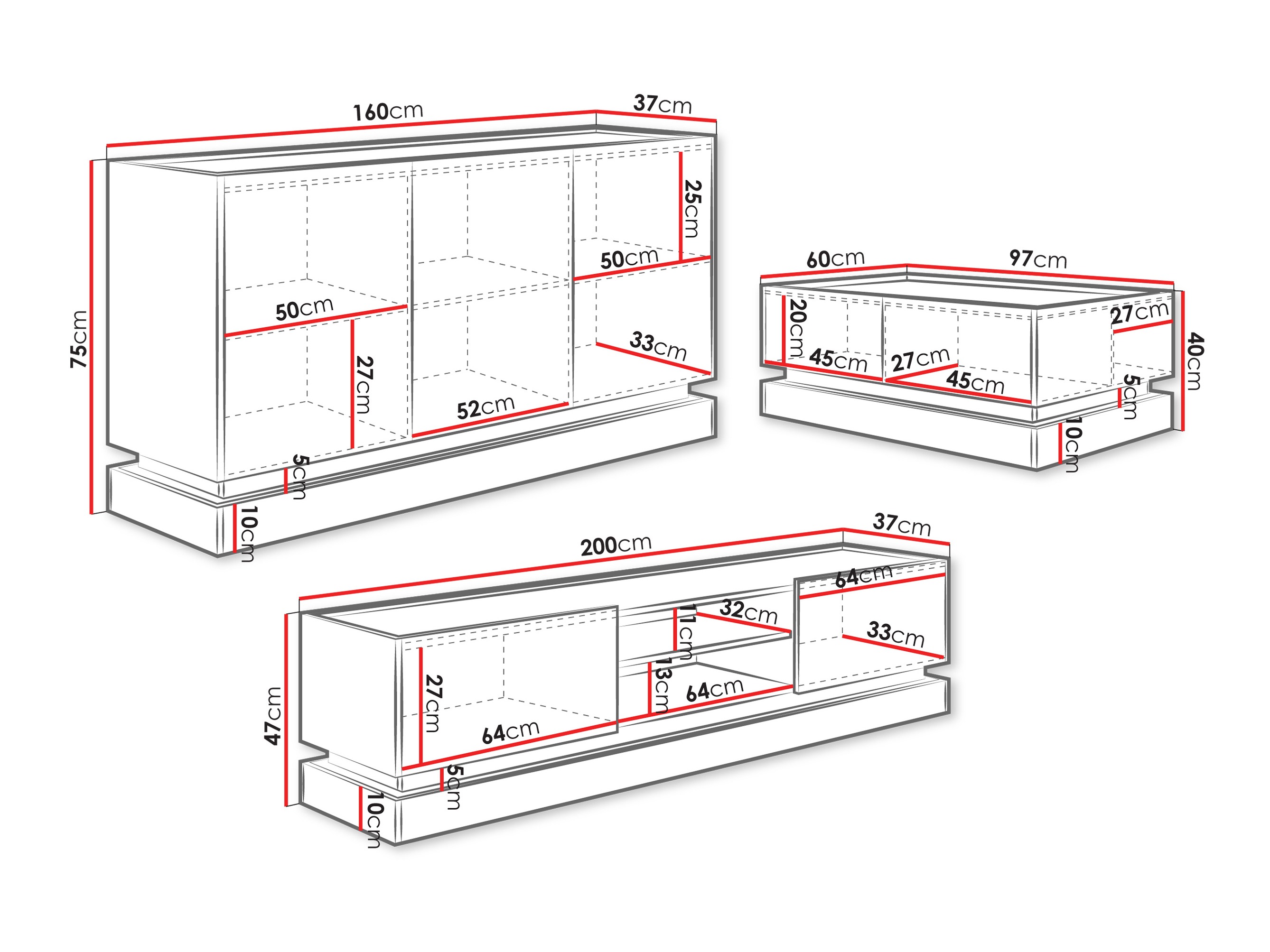 Elutoa komplekt Comfivo Tilia (Must + Tamm)