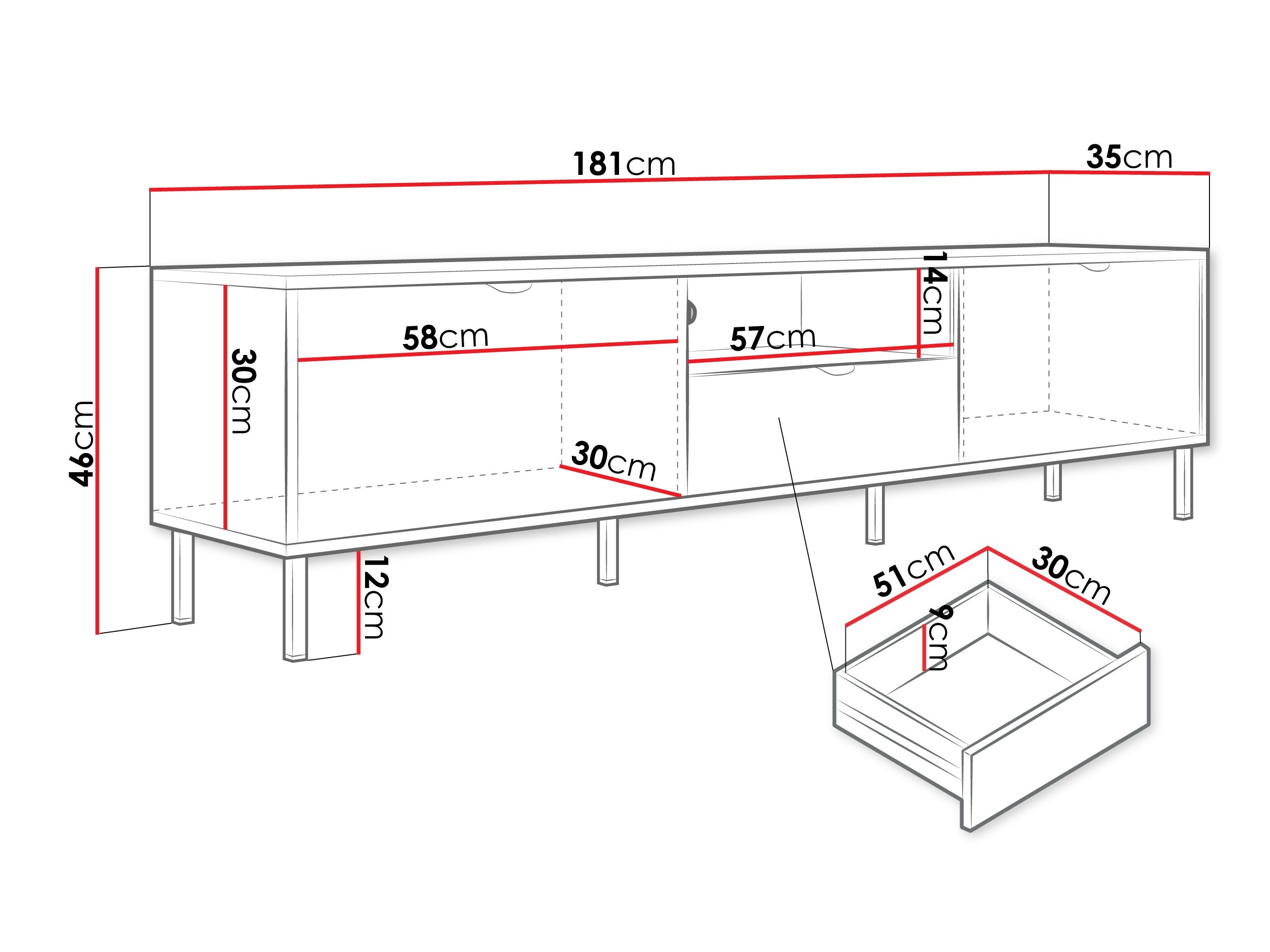 TV-alus Comfivo Elblare 105