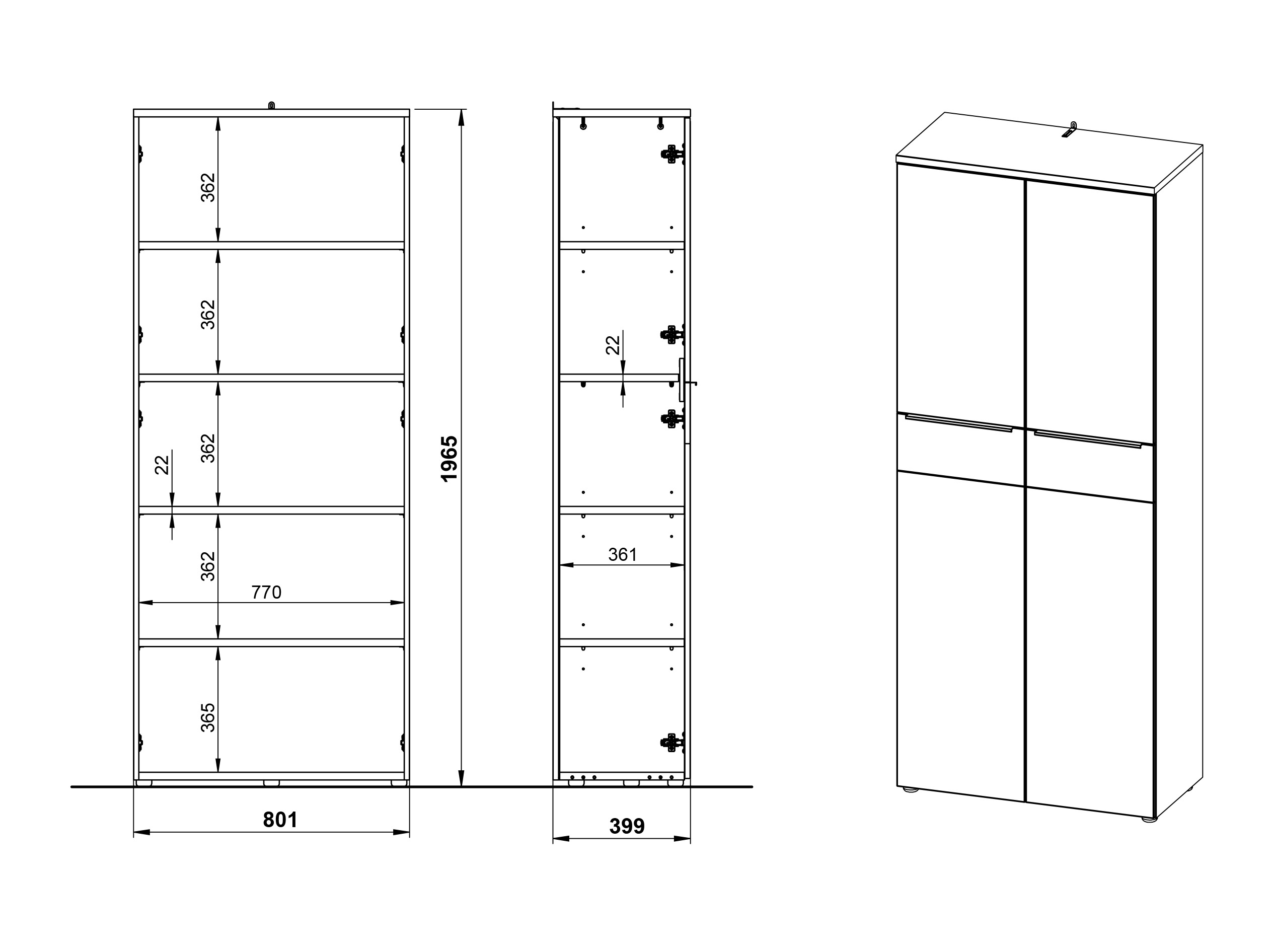 Kodukontori komplekt Elbcali 106