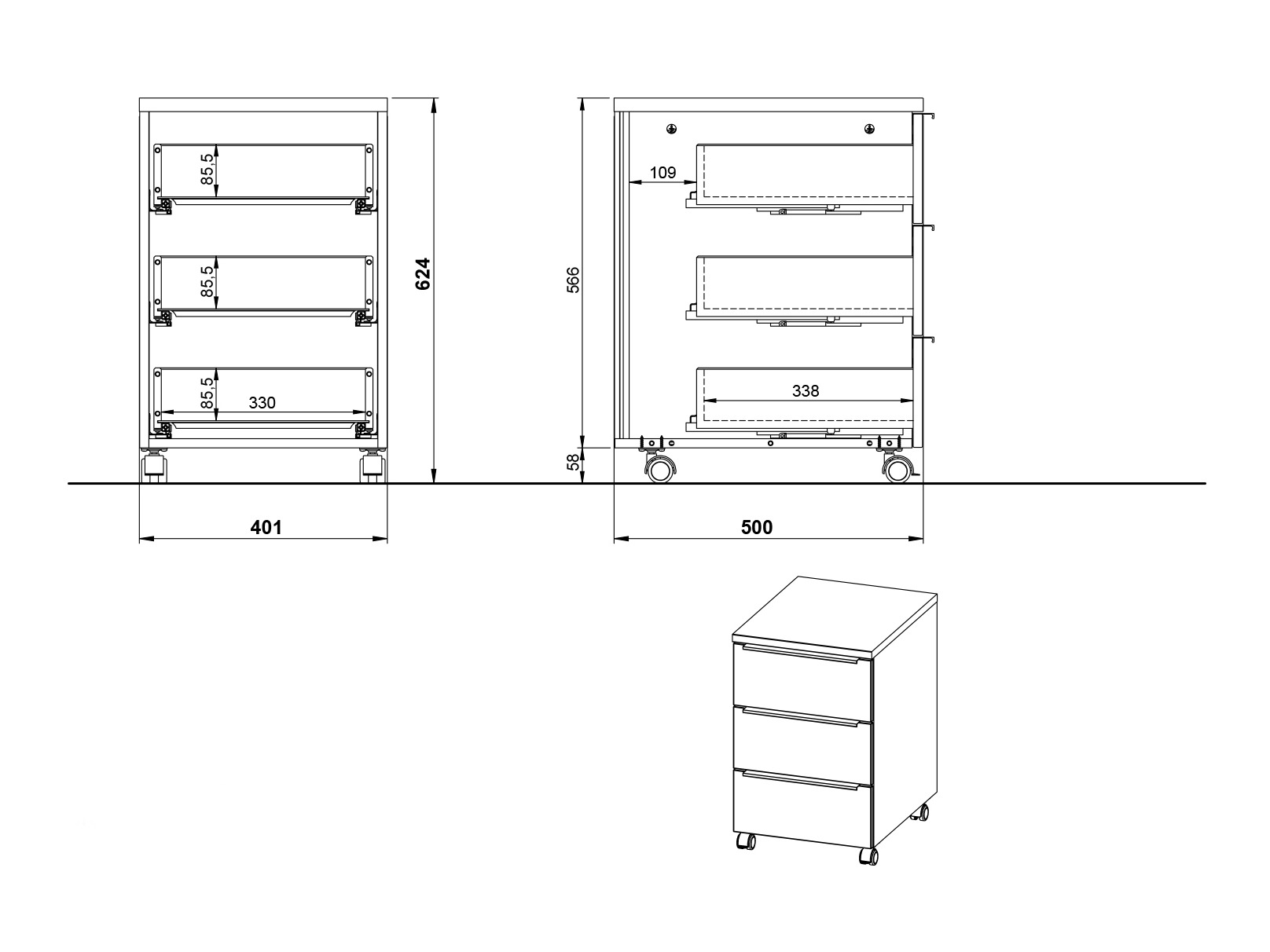 Kodukontori komplekt Elbcali 106