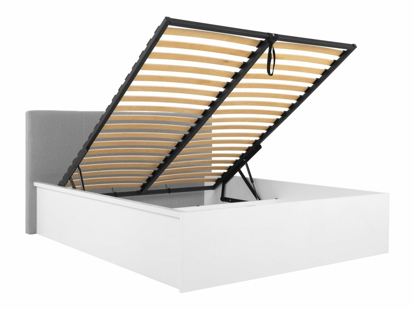 Voodi Livevaro 123 (Läikiv valge + Hall)