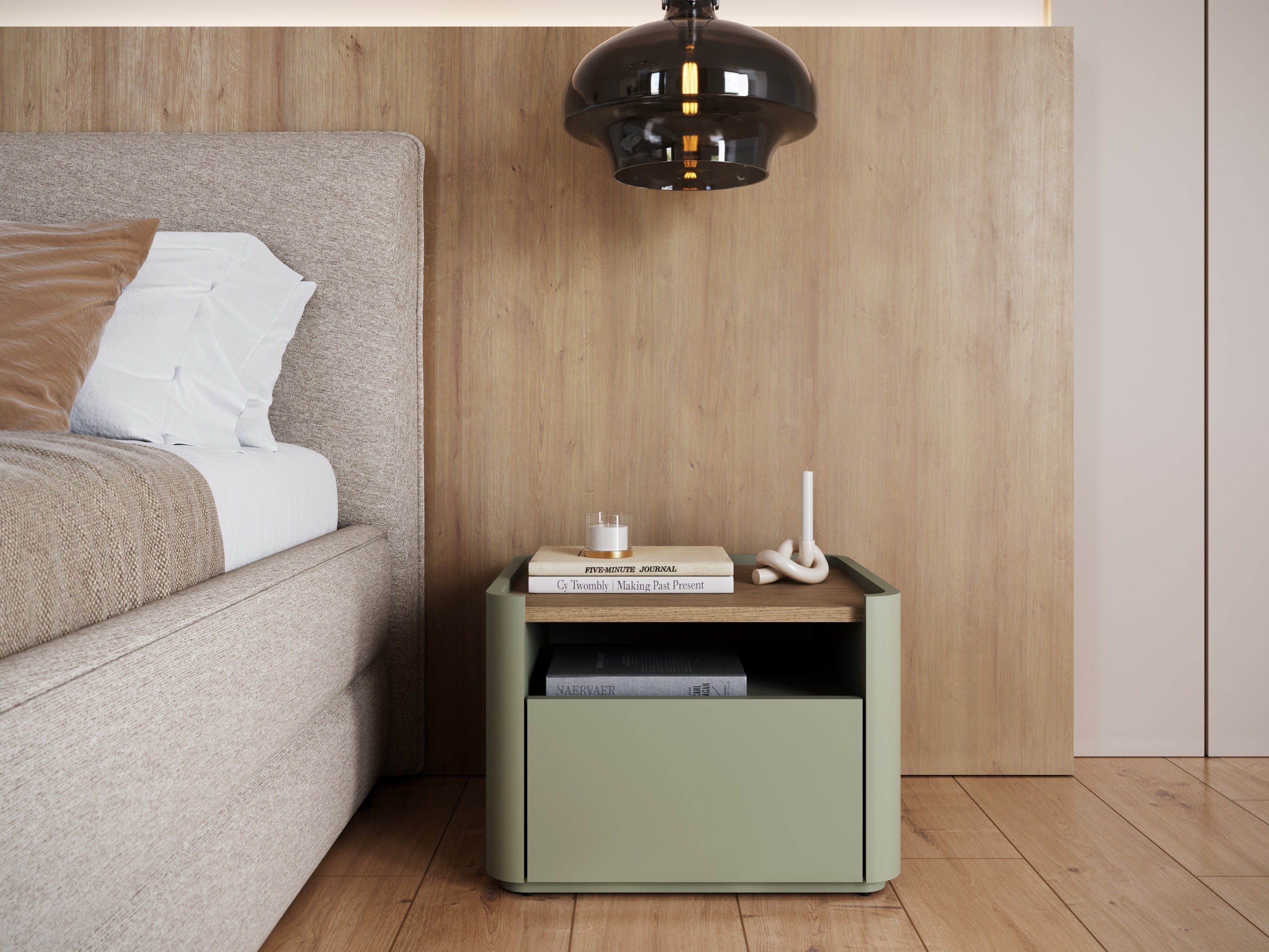 Öökapp Elbmira 100 (Tolmune roheline + Tamm)