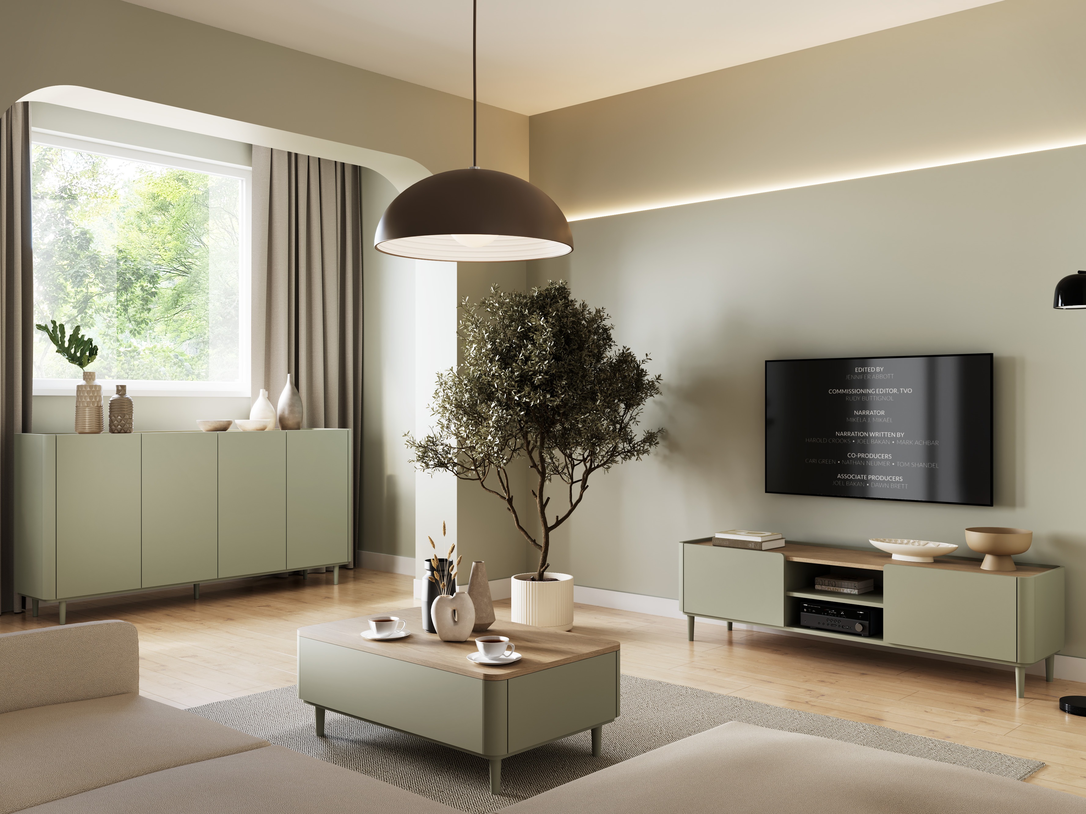 Elutoa komplekt Elbmira 108 (Tolmune roheline + Tamm)