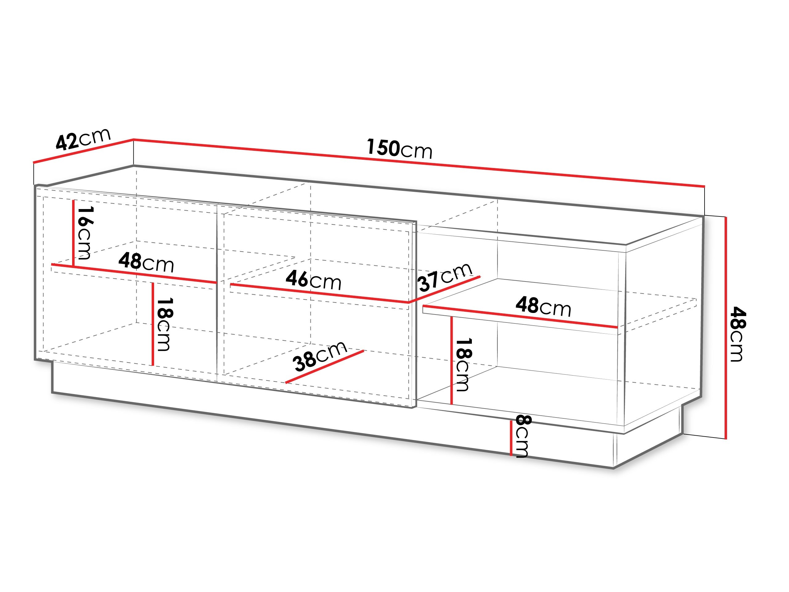 TV-alus Lingua (Valge)