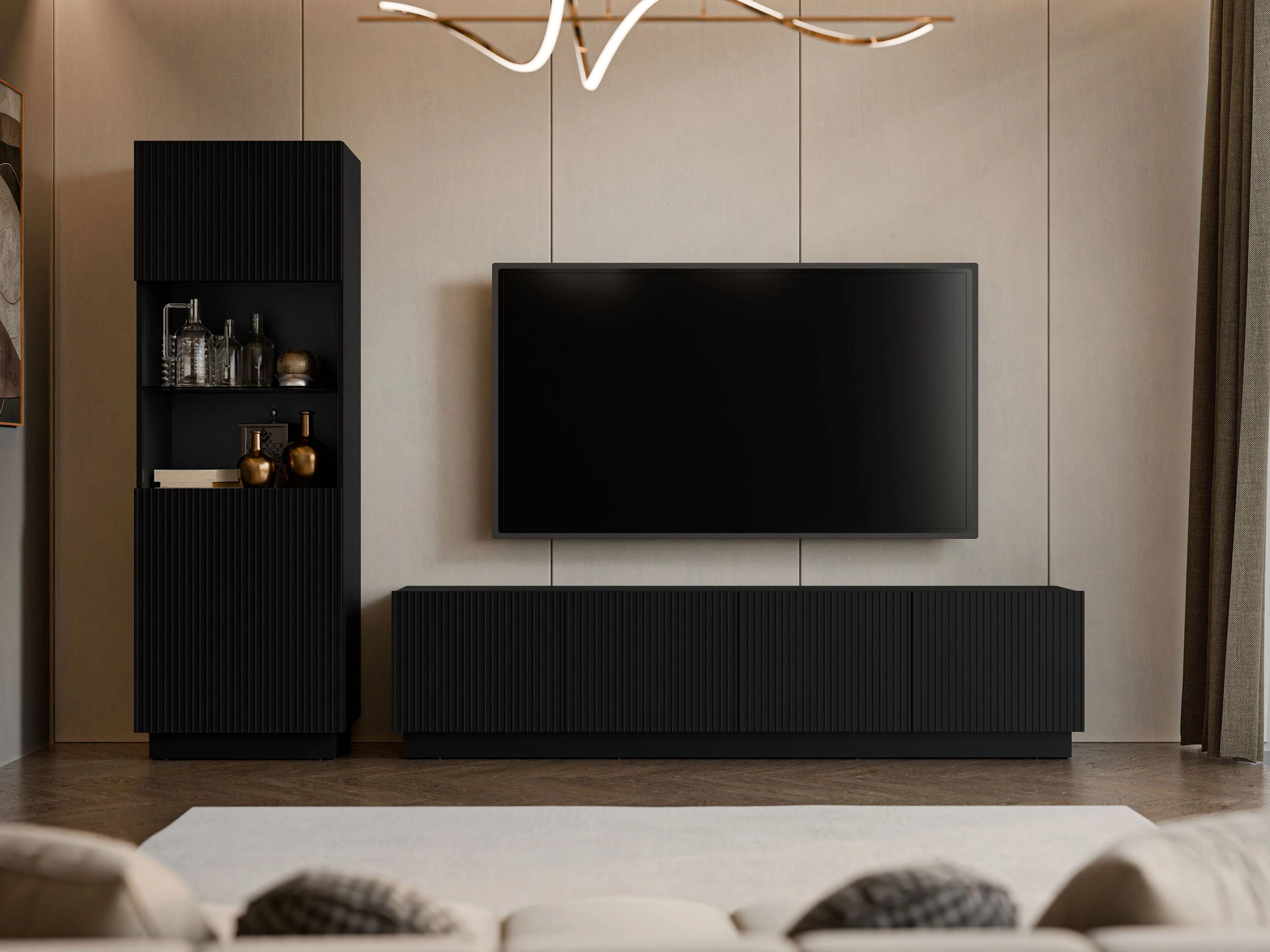 TV-alus Lusonu 104 (Must)