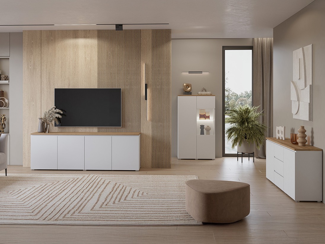 Kummut Baletu 106 (Valge + Tamm)