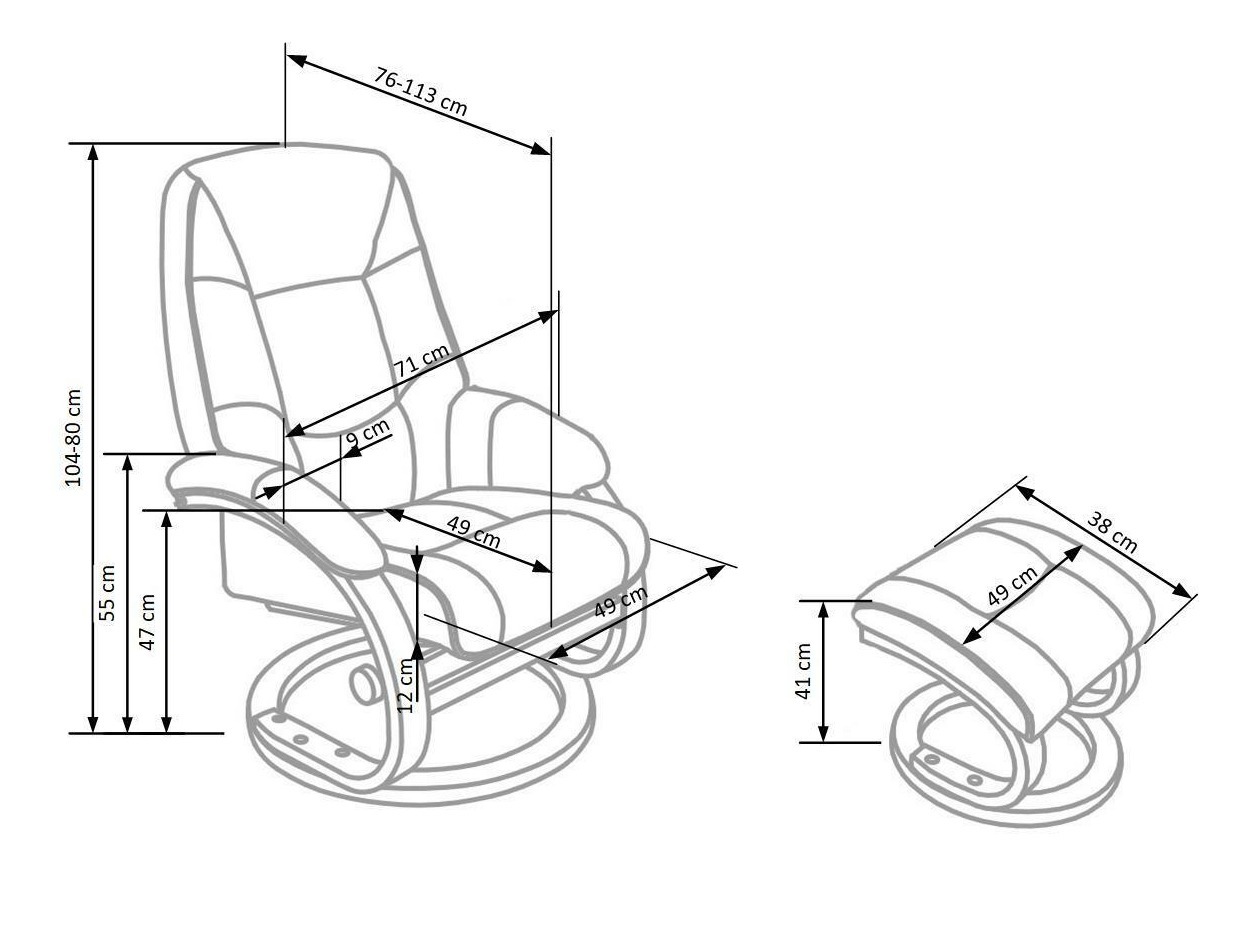 Tugitool recliner Houston 573 (Beež)
